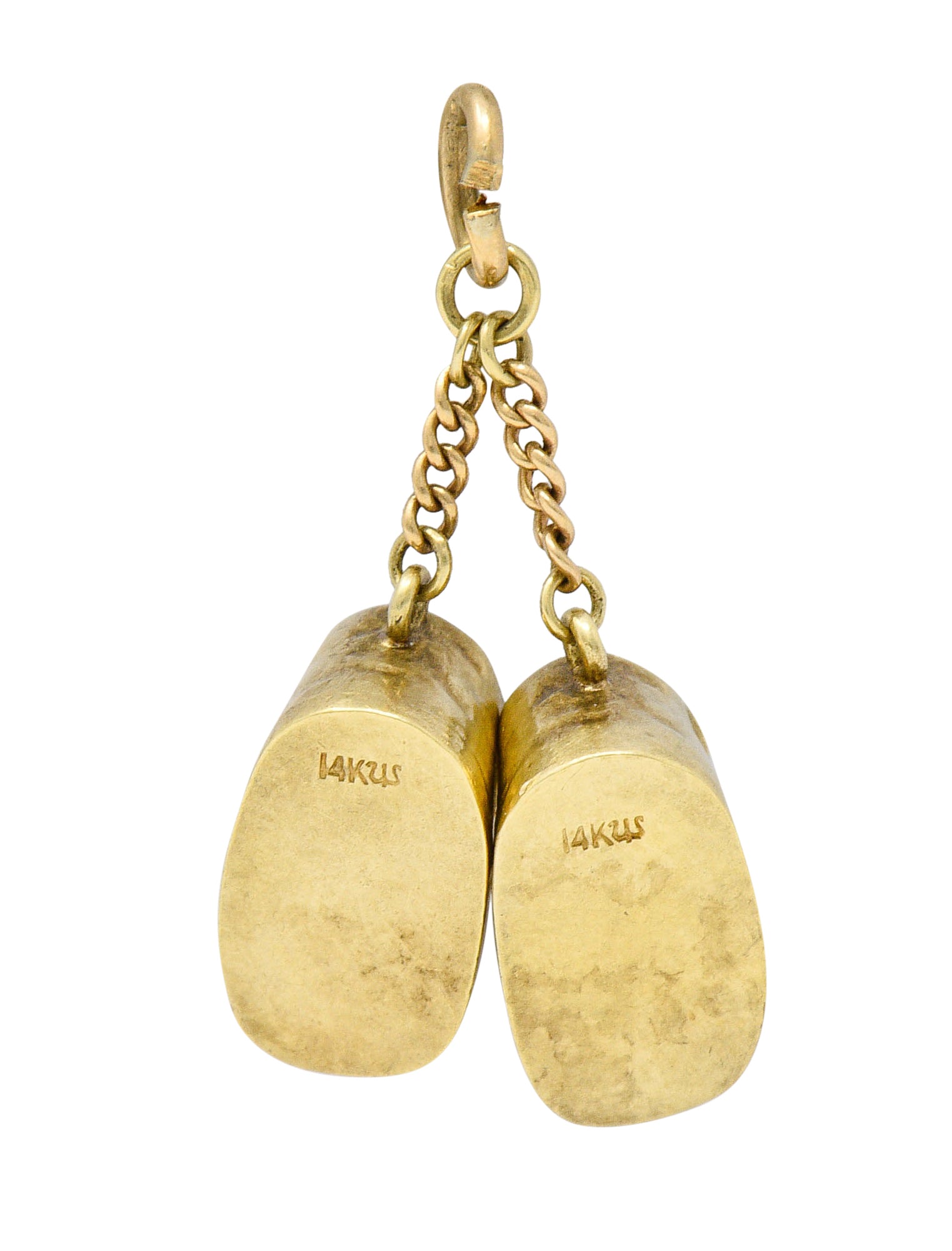 Sloan & Co. Retro 14 Karat Gold Baby Shoe Charm Circa 1940charm - Wilson's Estate Jewelry