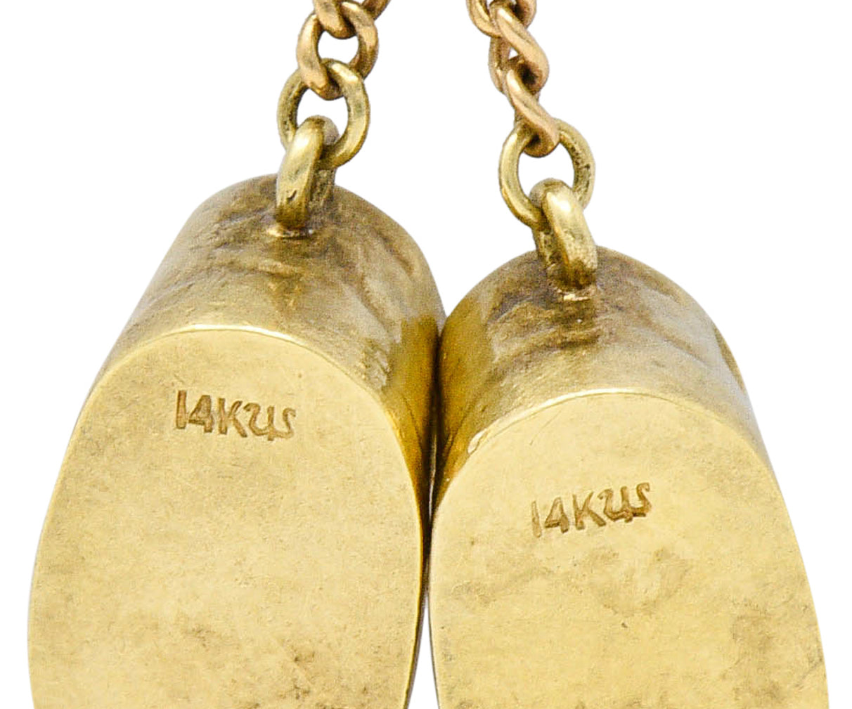 Sloan & Co. Retro 14 Karat Gold Baby Shoe Charm Circa 1940charm - Wilson's Estate Jewelry