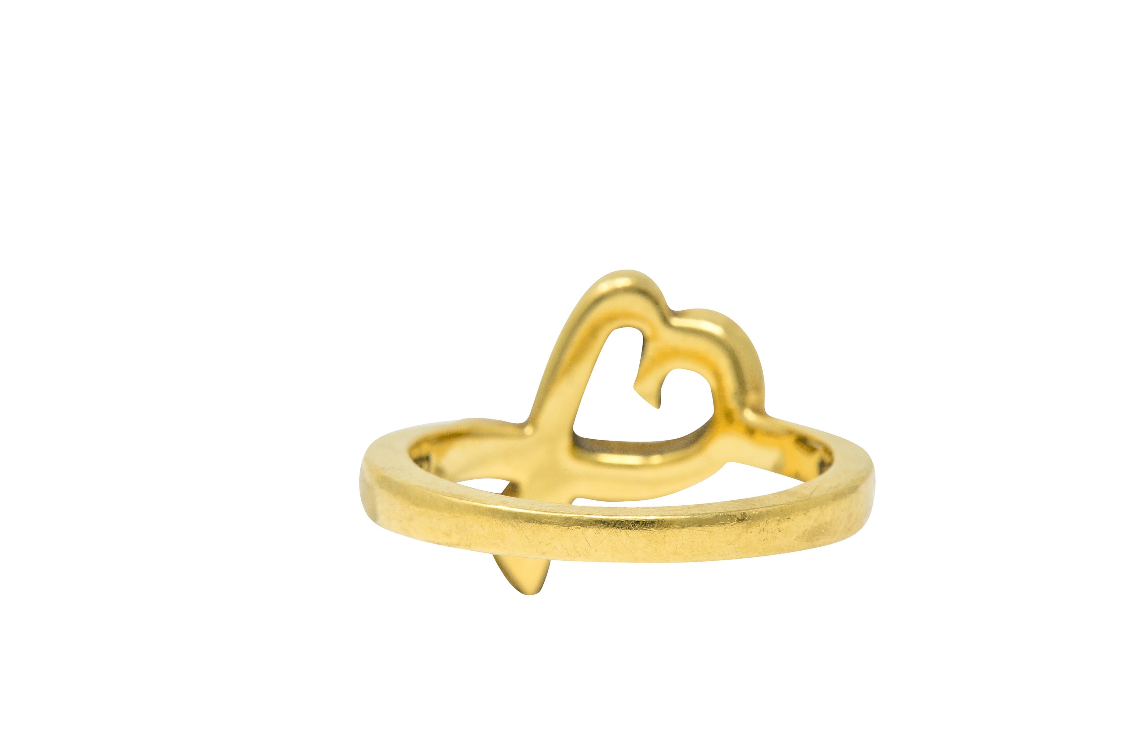 Paloma Picasso Tiffany & Co. 18 Karat Gold Vintage Loving Heart RingRing - Wilson's Estate Jewelry