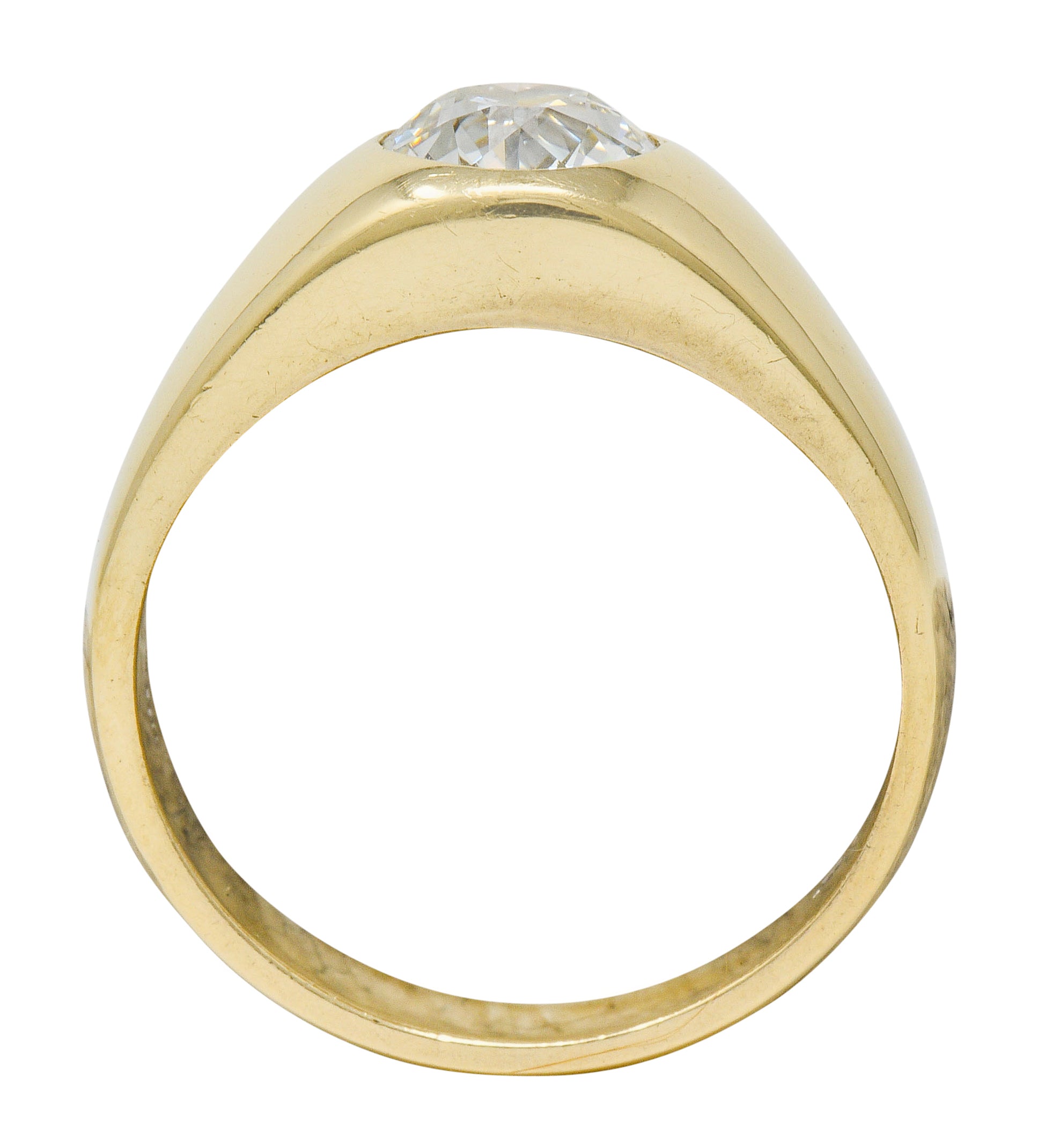 C.D. Peacock 1.75 CTW Old European Cut Diamond 14 Karat Gold Unisex RingRing - Wilson's Estate Jewelry