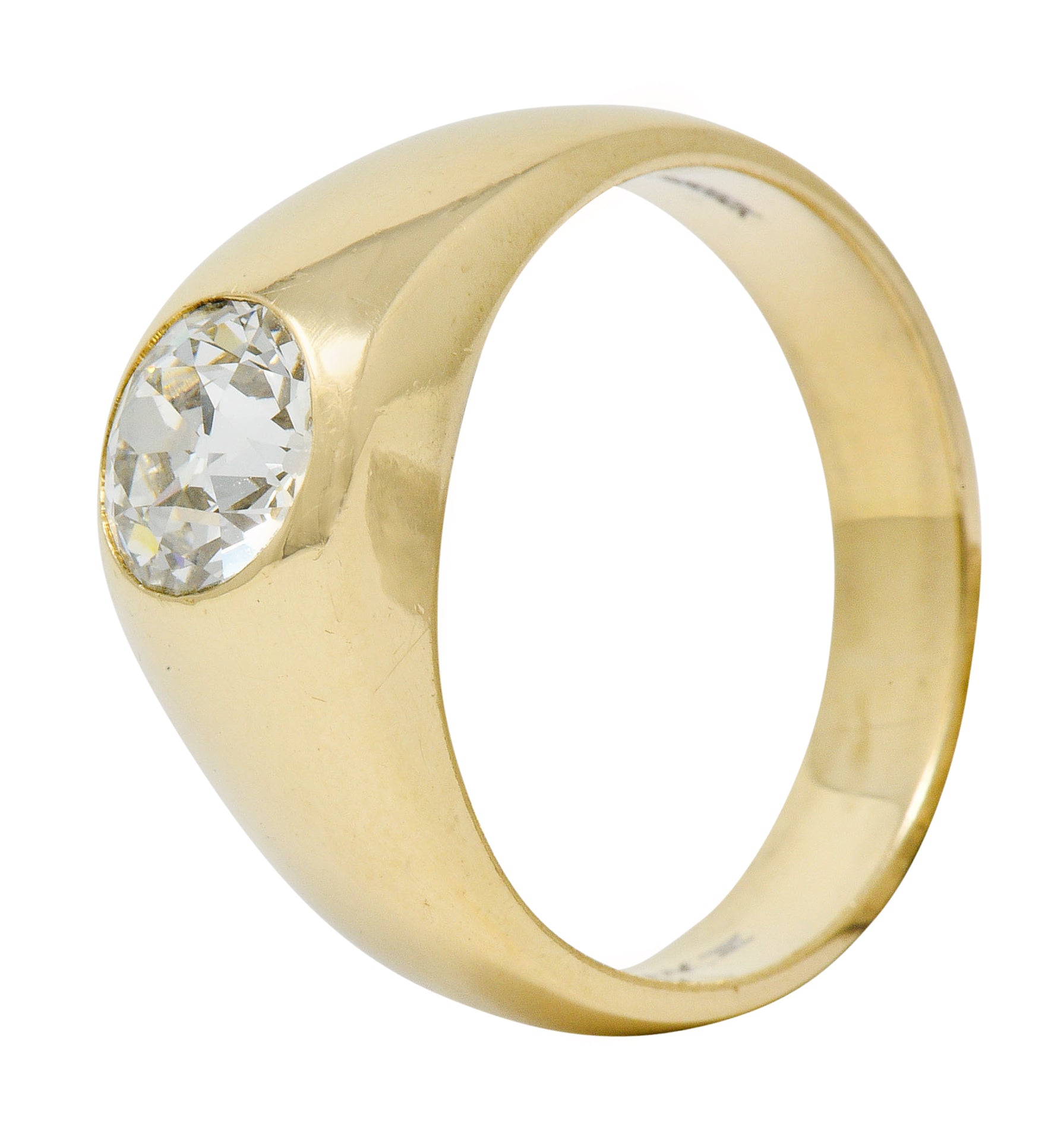 C.D. Peacock 1.75 CTW Old European Cut Diamond 14 Karat Gold Unisex RingRing - Wilson's Estate Jewelry