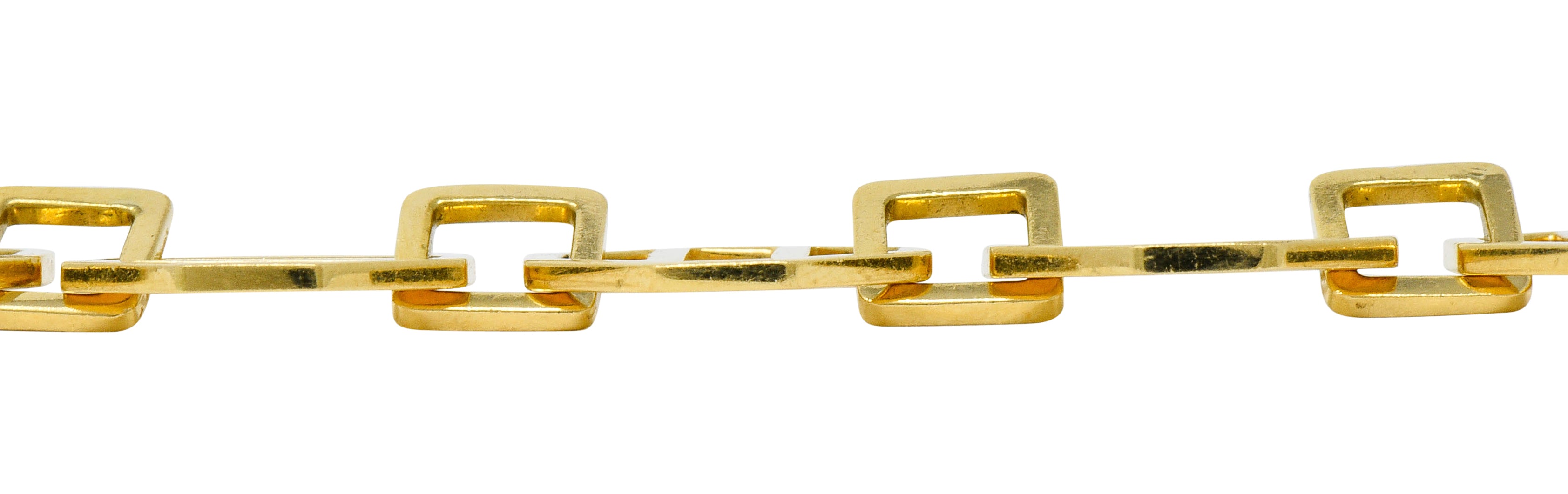 Paloma Picasso Tiffany & Co. Vintage 18 Karat Gold Octagonal Link Braceletbracelet - Wilson's Estate Jewelry