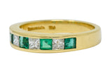 Tiffany & Co. 1.10 CTW Emerald Diamond 18 Karat Gold Channel Band Circa 1990 - Wilson's Estate Jewelry