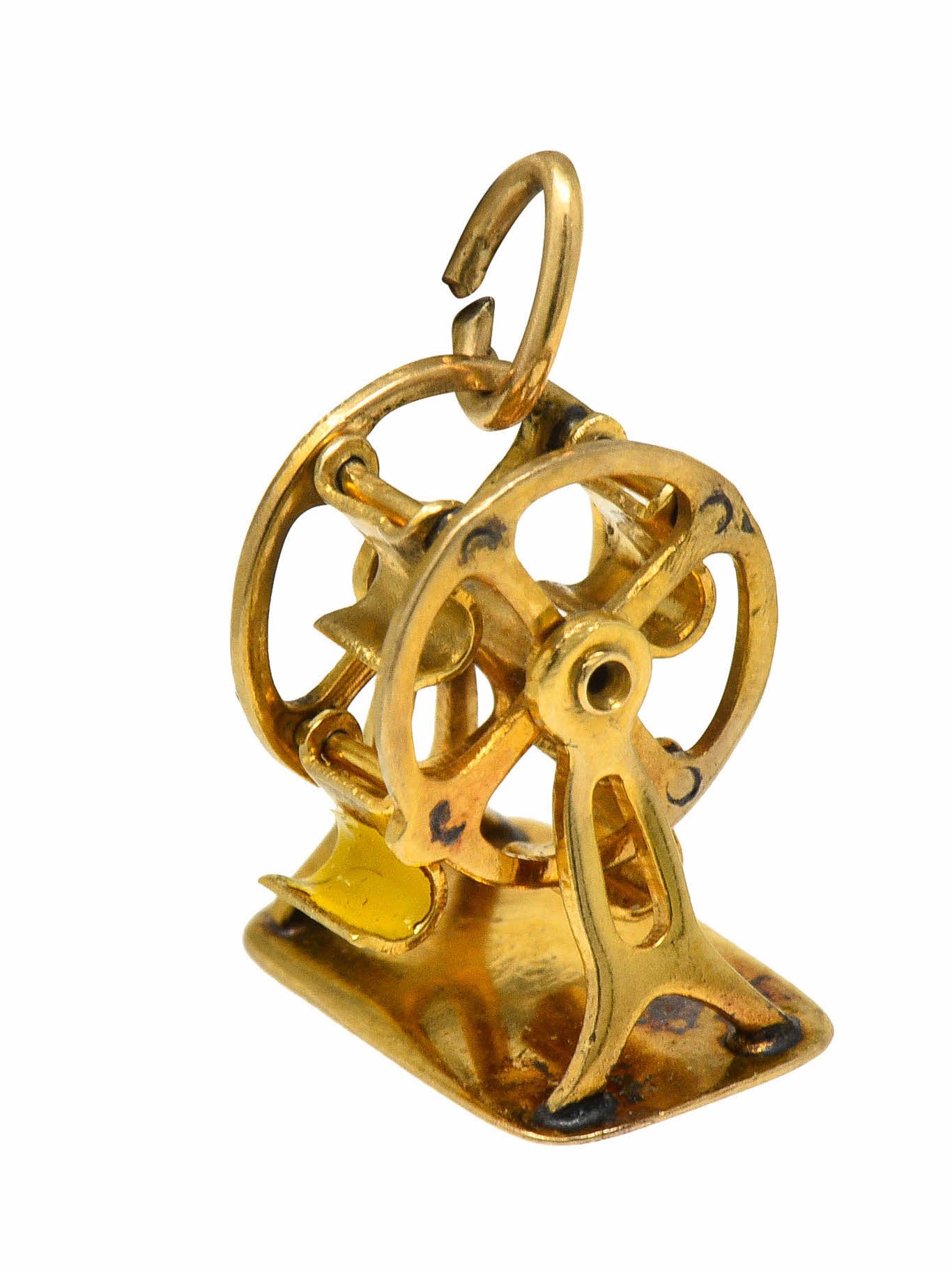 Retro 14 Karat Gold Rotating Ferris Wheel Charm Circa 1950charm - Wilson's Estate Jewelry