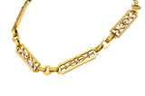 Russian Victorian 14 Karat Gold Statement Link Watch Chain NecklaceNecklace - Wilson's Estate Jewelry