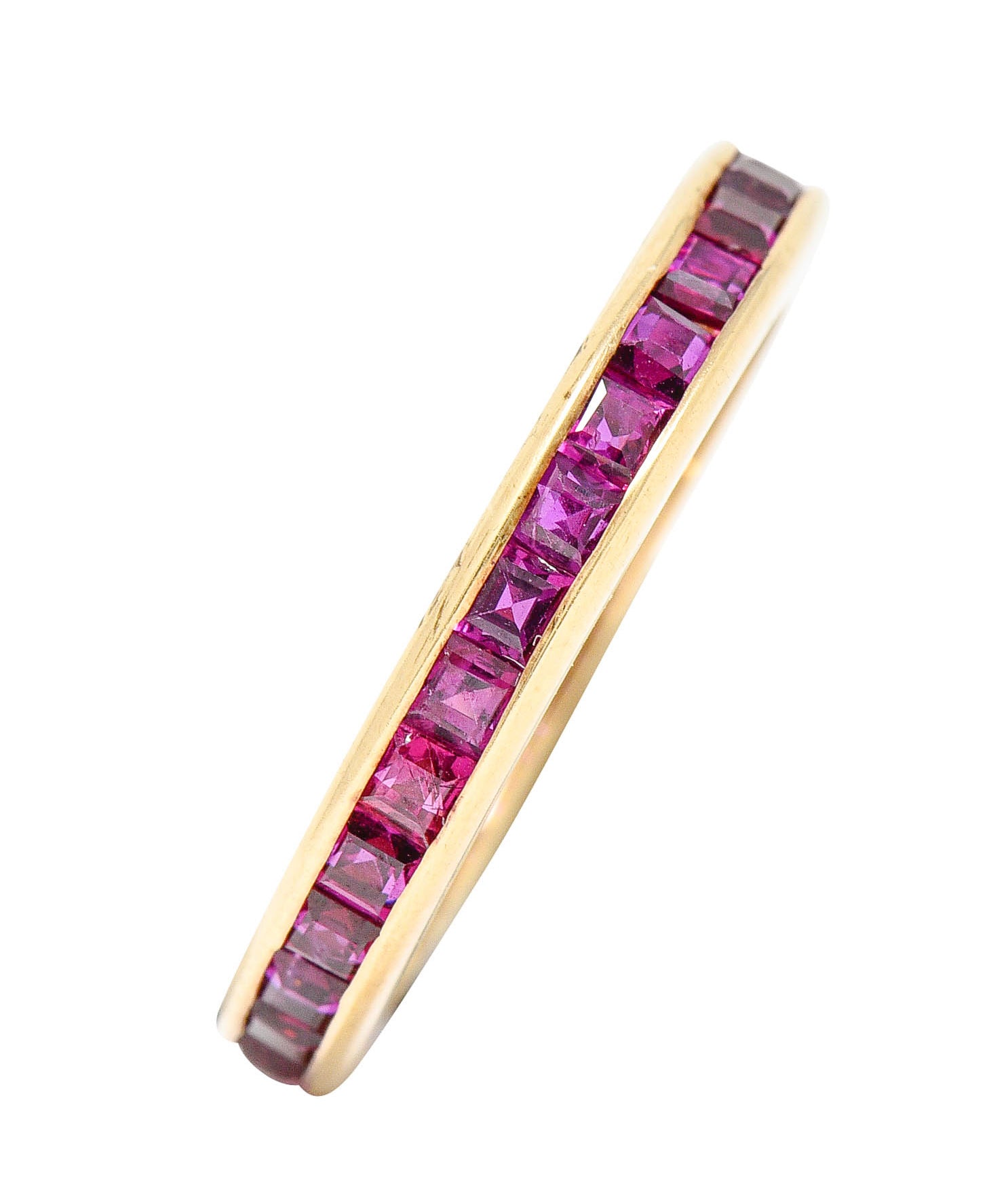 1960's Vintage 2.00 CTW Ruby 14 Karat Gold Eternity Band RingRing - Wilson's Estate Jewelry