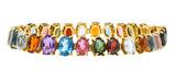 1960's H. Stern Citrine Topaz Spinel Multi-Gem 18 Karat Gemstone Braceletbracelet - Wilson's Estate Jewelry