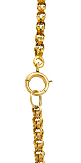 Victorian Fancy 14 Karat Gold Chain Unisex Necklace Circa 1880Necklace - Wilson's Estate Jewelry
