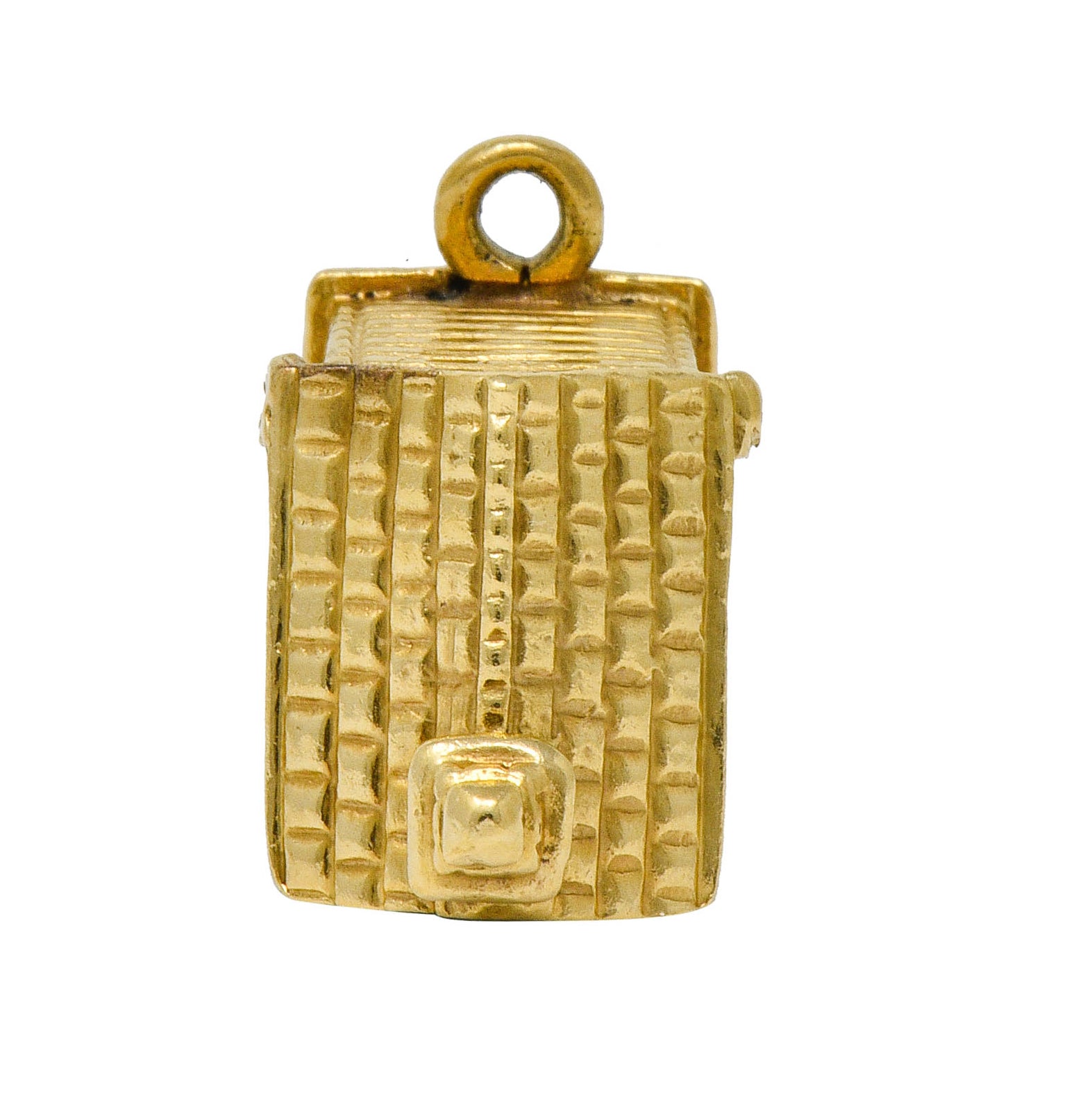 .11111 *Retro Enamel 14 Karat Gold Chapel Charm - Wilson's Estate Jewelry