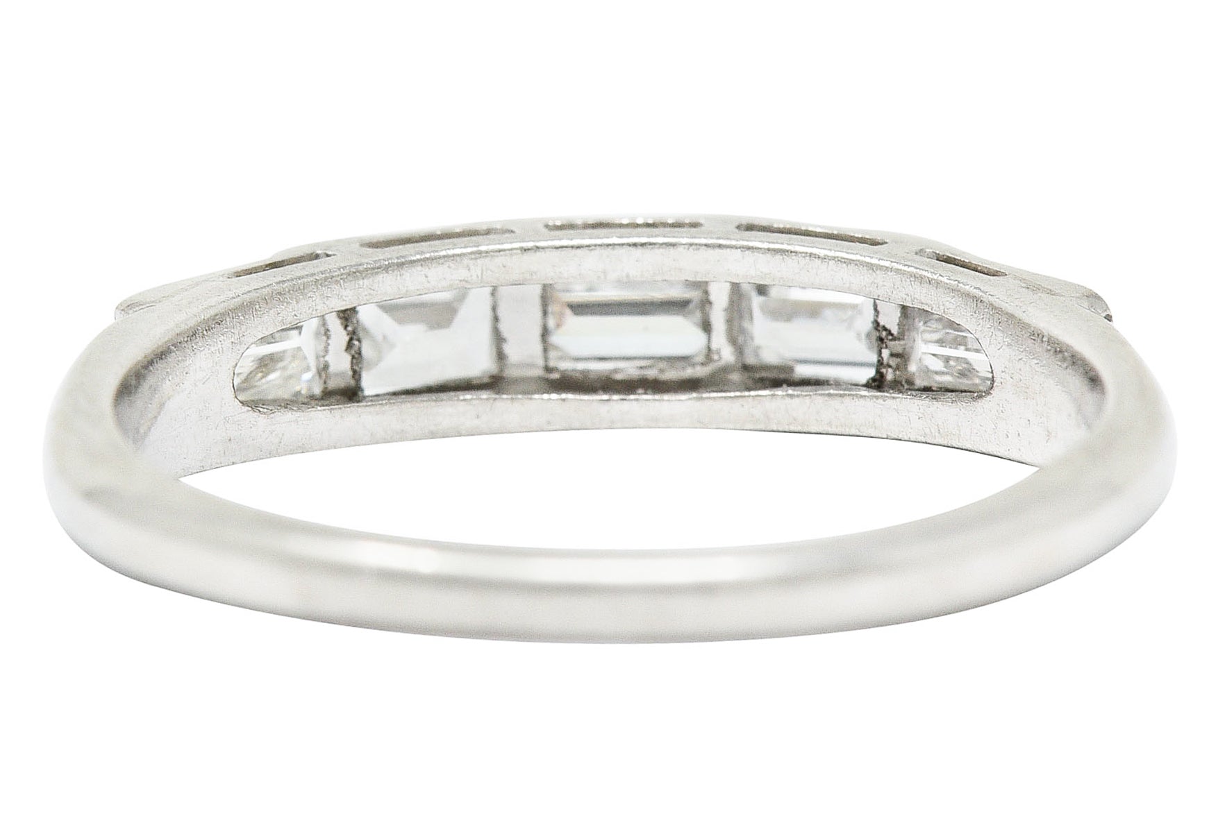 1950's Mid-Century 0.75 CTW Diamond Platinum Band RingRing - Wilson's Estate Jewelry