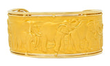 Carrera Y Carrera 18 Karat Gold Elephant Cuff Braceletbracelet - Wilson's Estate Jewelry