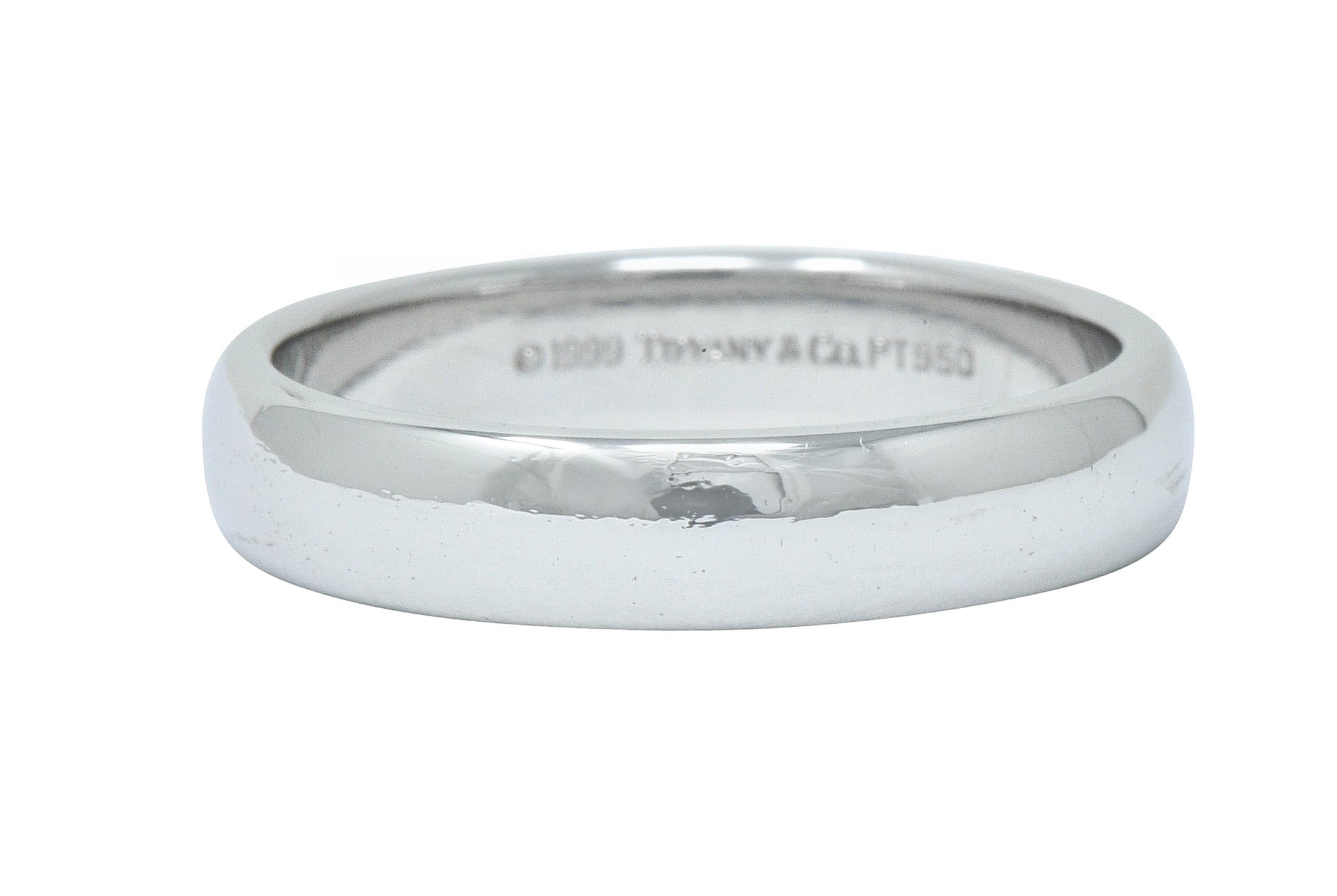 1999 Tiffany & Co. Platinum 4.5 MM Men's Wedding Band RingRing - Wilson's Estate Jewelry