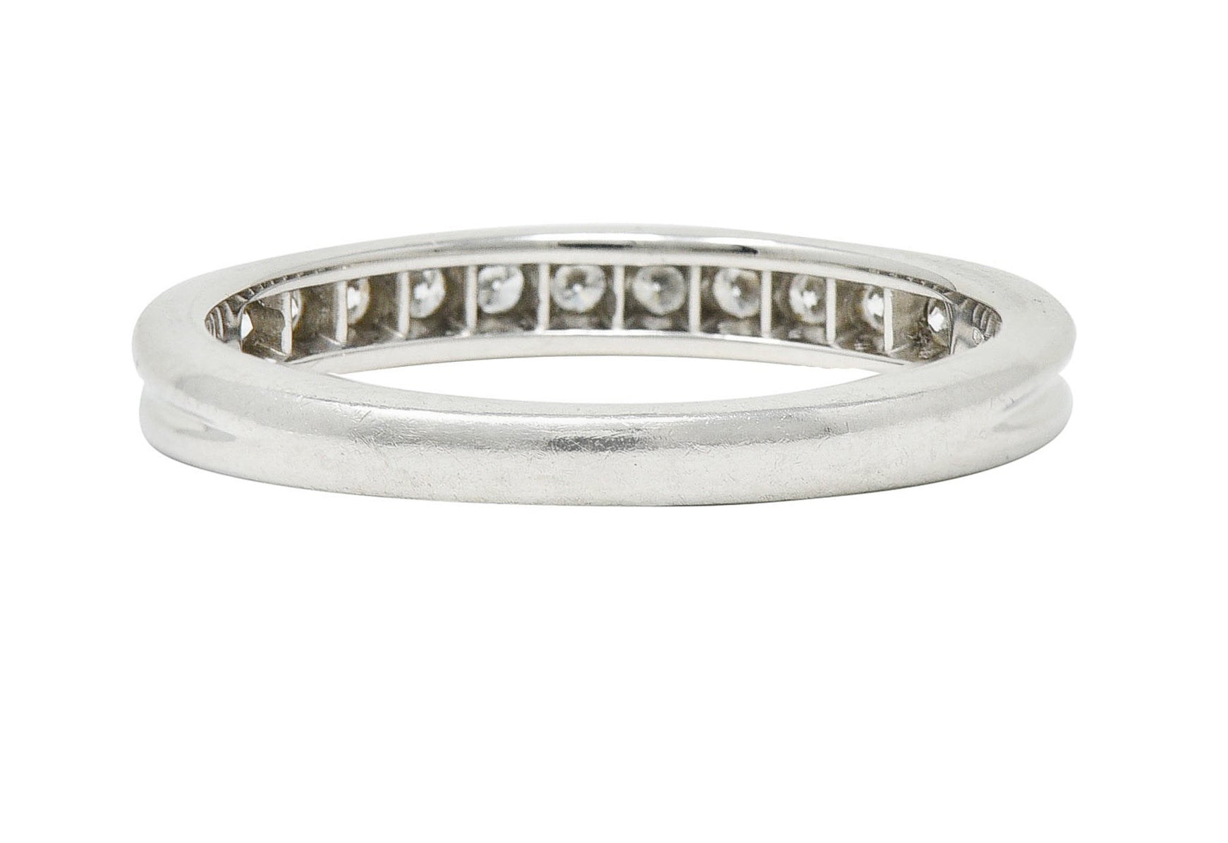 Tiffany & Co. Diamond Platinum Channel Band RingRing - Wilson's Estate Jewelry