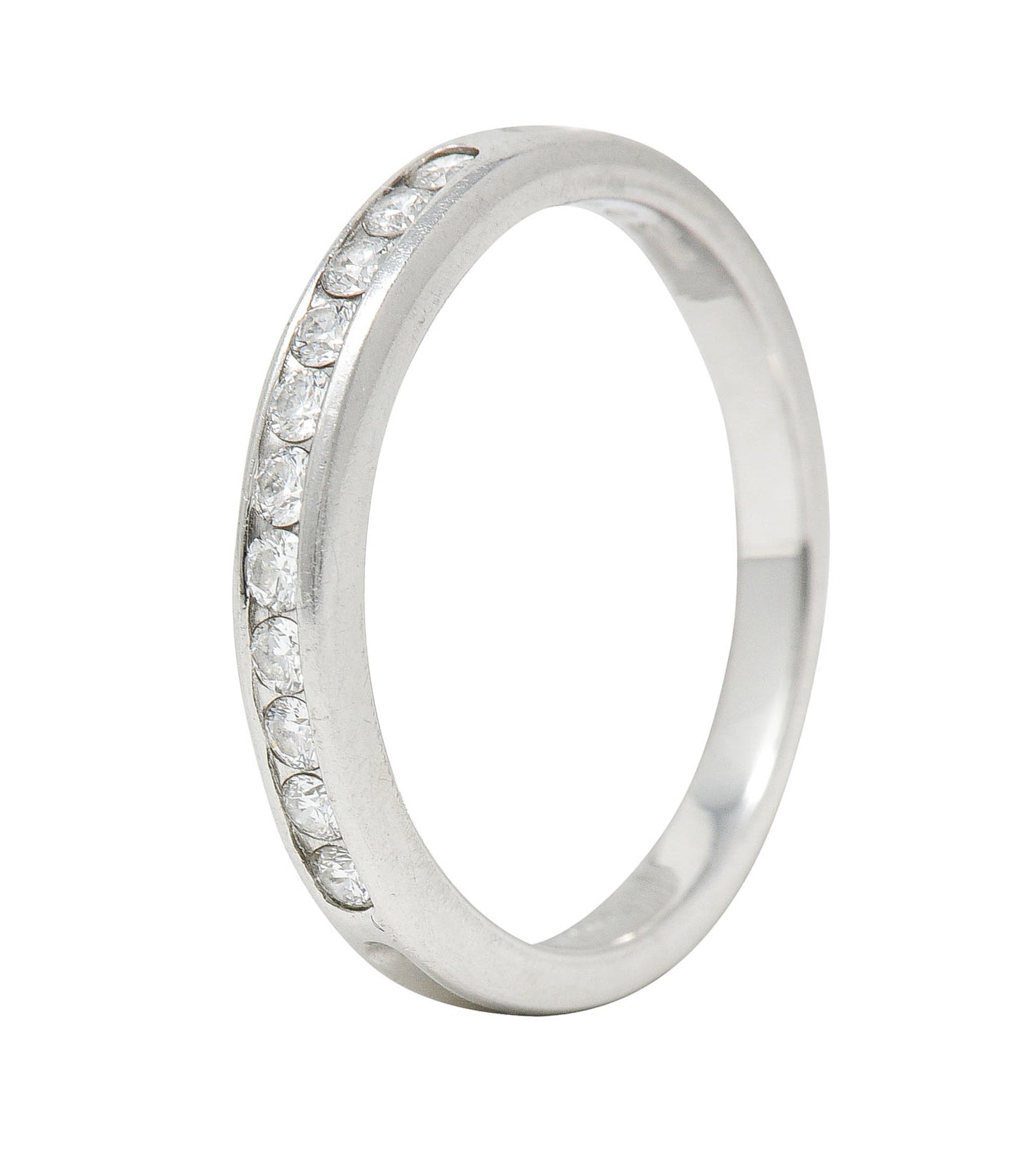 Tiffany & Co. Diamond Platinum Channel Band RingRing - Wilson's Estate Jewelry