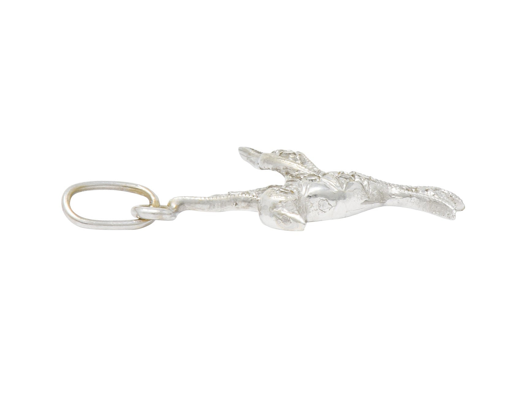 Inspiring Art Deco Diamond Platinum Flying Dove Bird Charm - Wilson's Estate Jewelry