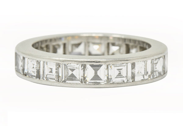 1950's Mid-Century 3.80 CTW Diamond Platinum Eternity Band RingRing - Wilson's Estate Jewelry