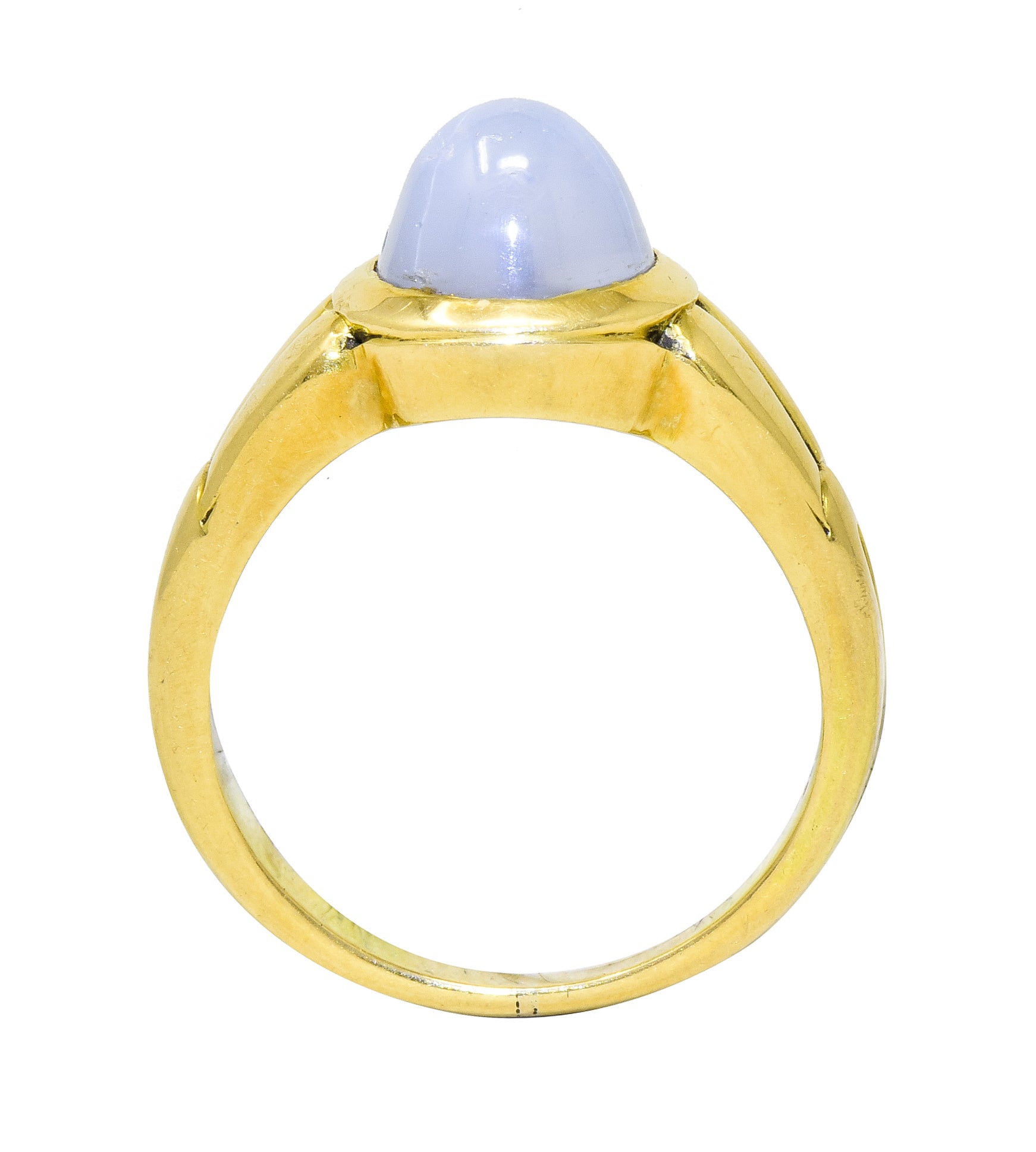 Tiffany & Co. Art Nouveau Star Sapphire 18 Karat Gold Cabochon Ring Circa 1910 - Wilson's Estate Jewelry