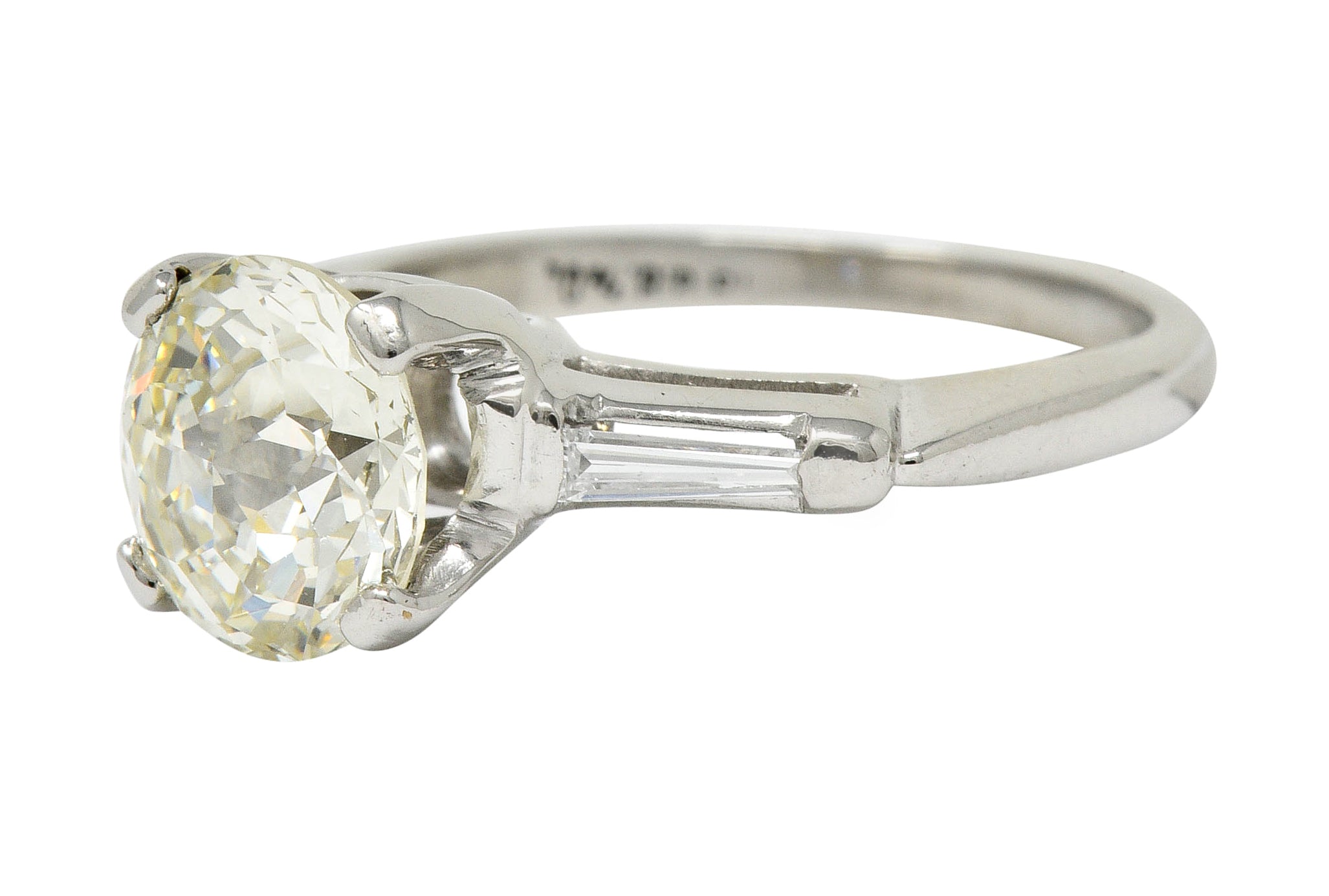 Extraordinary 1.82 CTW Jubilee Cut Diamond Platinum Engagement Ring GIARing - Wilson's Estate Jewelry