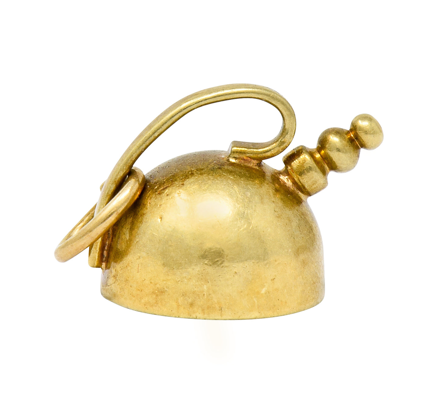 Cartier Retro 14 Karat Gold Tea Kettle Pot Charm - Wilson's Estate Jewelry