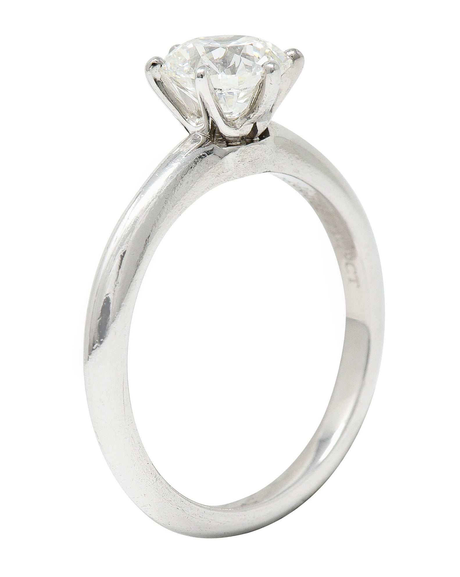 Tiffany & Co. 1.29 CTW Diamond Platinum Solitaire Engagement RingRing - Wilson's Estate Jewelry