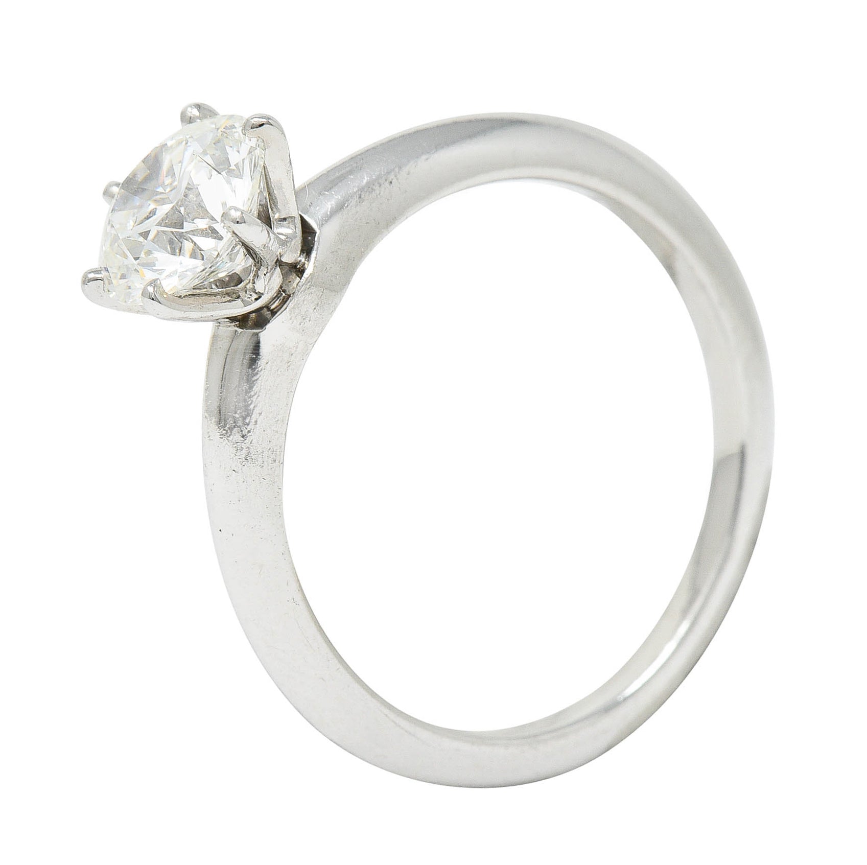 Tiffany & Co. 1.29 CTW Diamond Platinum Solitaire Engagement RingRing - Wilson's Estate Jewelry