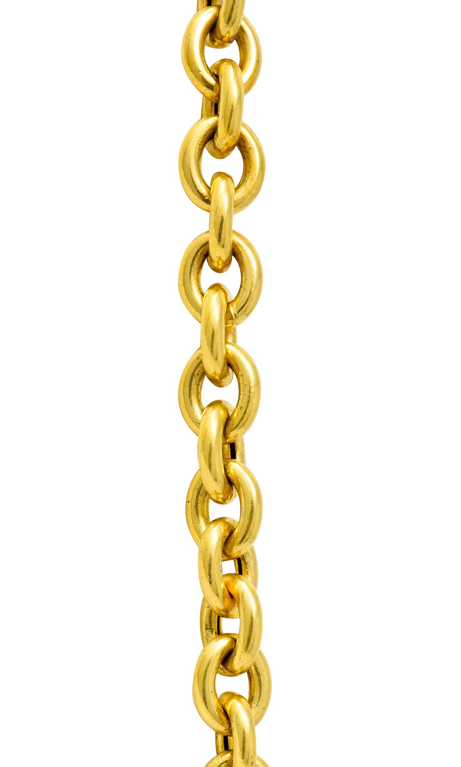 Vintage 14 Karat Yellow Gold 30 Inch Cable Chain Unisex Necklace - Wilson's Estate Jewelry