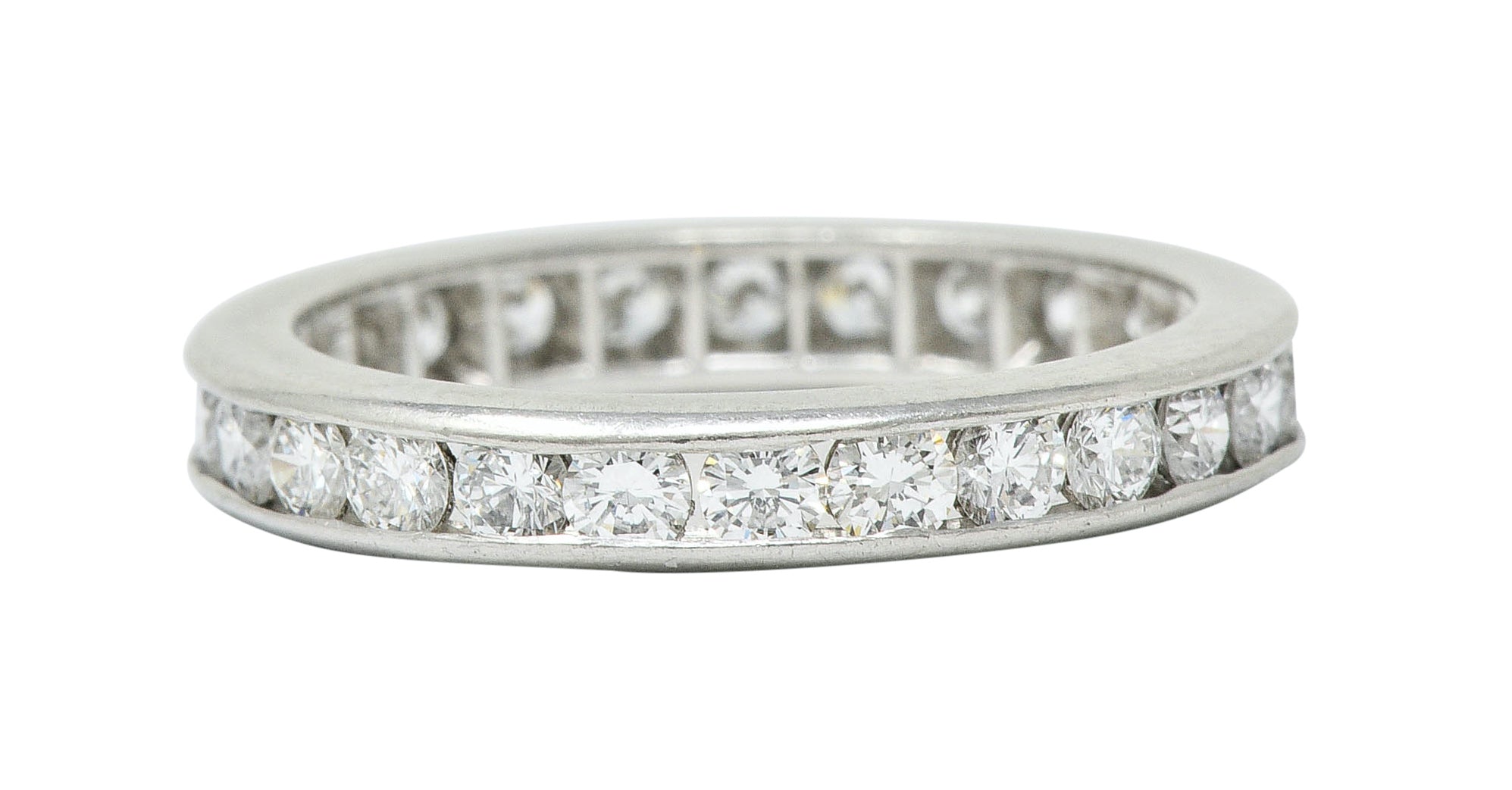 Classic 0.78 CTW Diamond Platinum Eternity Band Stack RingRing - Wilson's Estate Jewelry