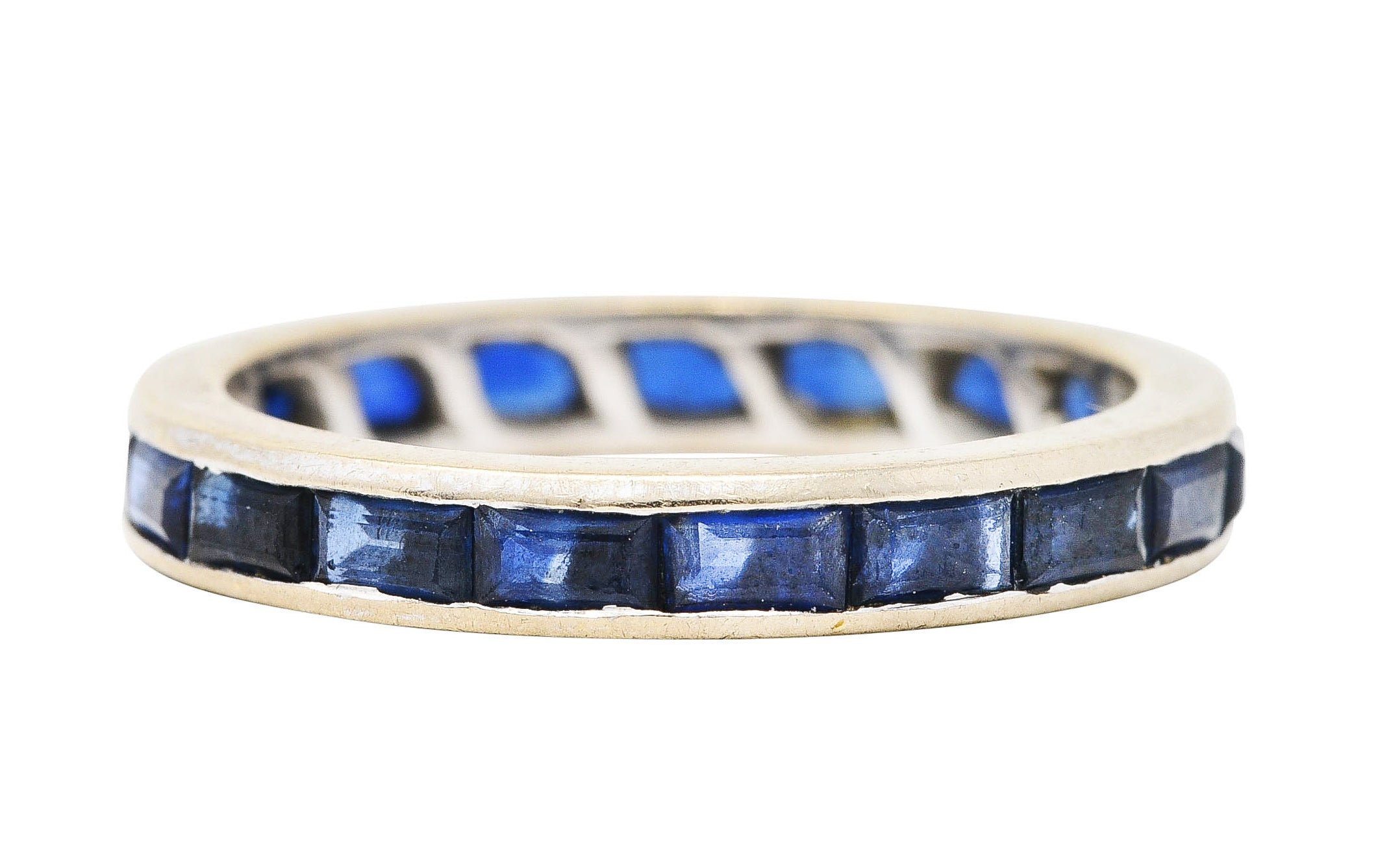 H. Stern 1.95 CTW Sapphire 18 Karat White Gold Channel Band RingRing - Wilson's Estate Jewelry