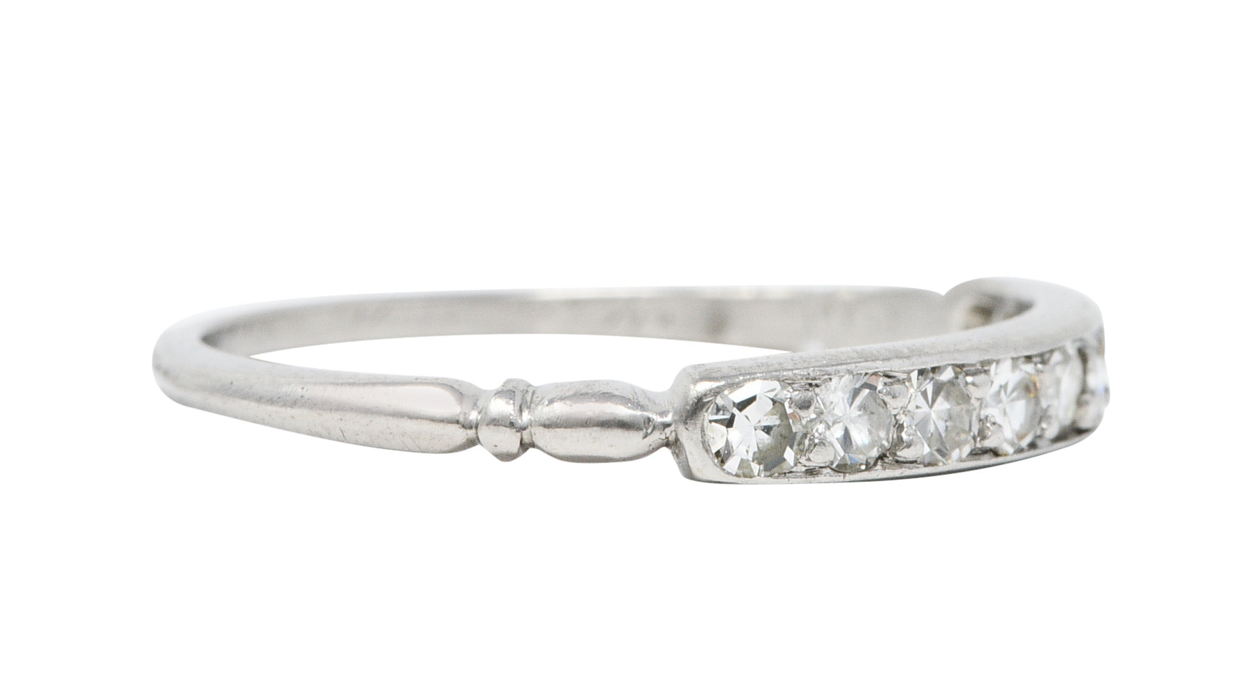 Art Deco 0.35 CTW Diamond Platinum Band Ring Circa 1930Ring - Wilson's Estate Jewelry