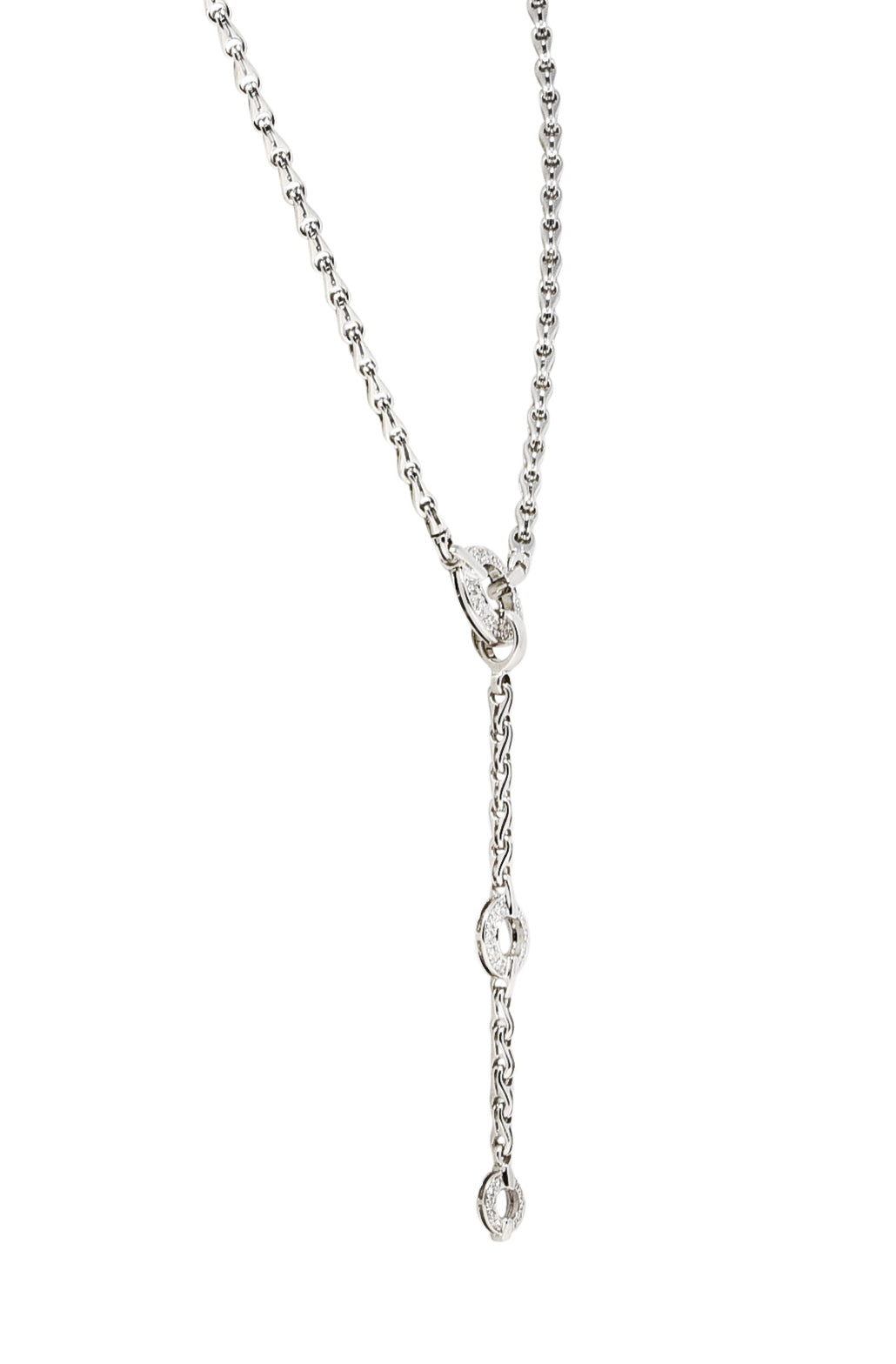 Di Modolo 0.85 CTW Diamond 18 Karat White Gold Convertible Tempio Lavalier NecklaceNecklace - Wilson's Estate Jewelry