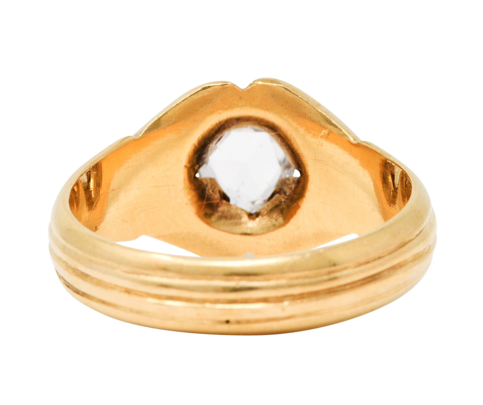 Art Deco Rose Cut Diamond 18 Karat Gold Band RingRing - Wilson's Estate Jewelry