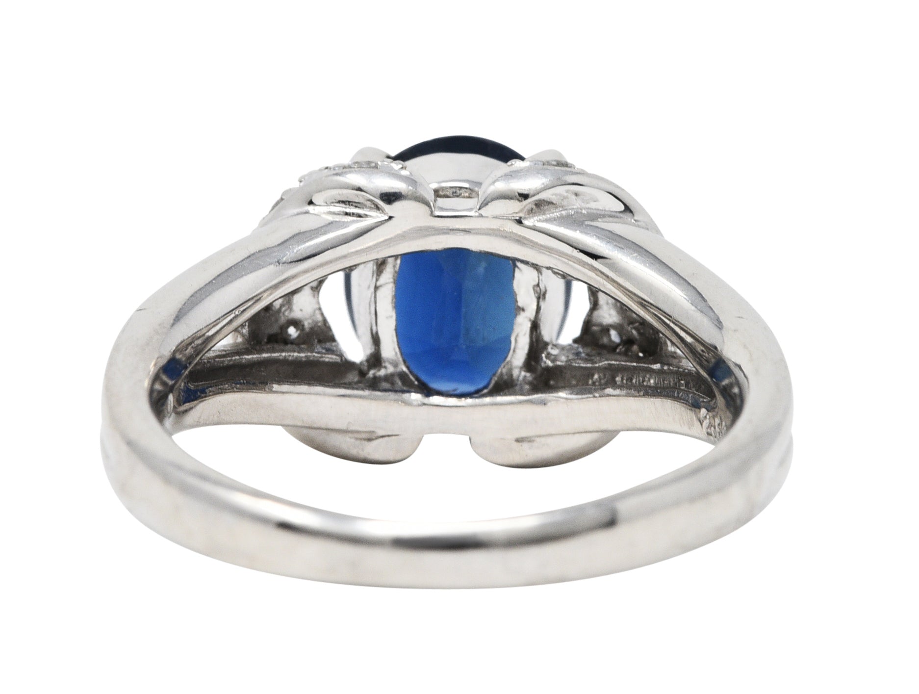 Contemporary 2.80 CTW Sapphire Diamond Gemstone RingRing - Wilson's Estate Jewelry