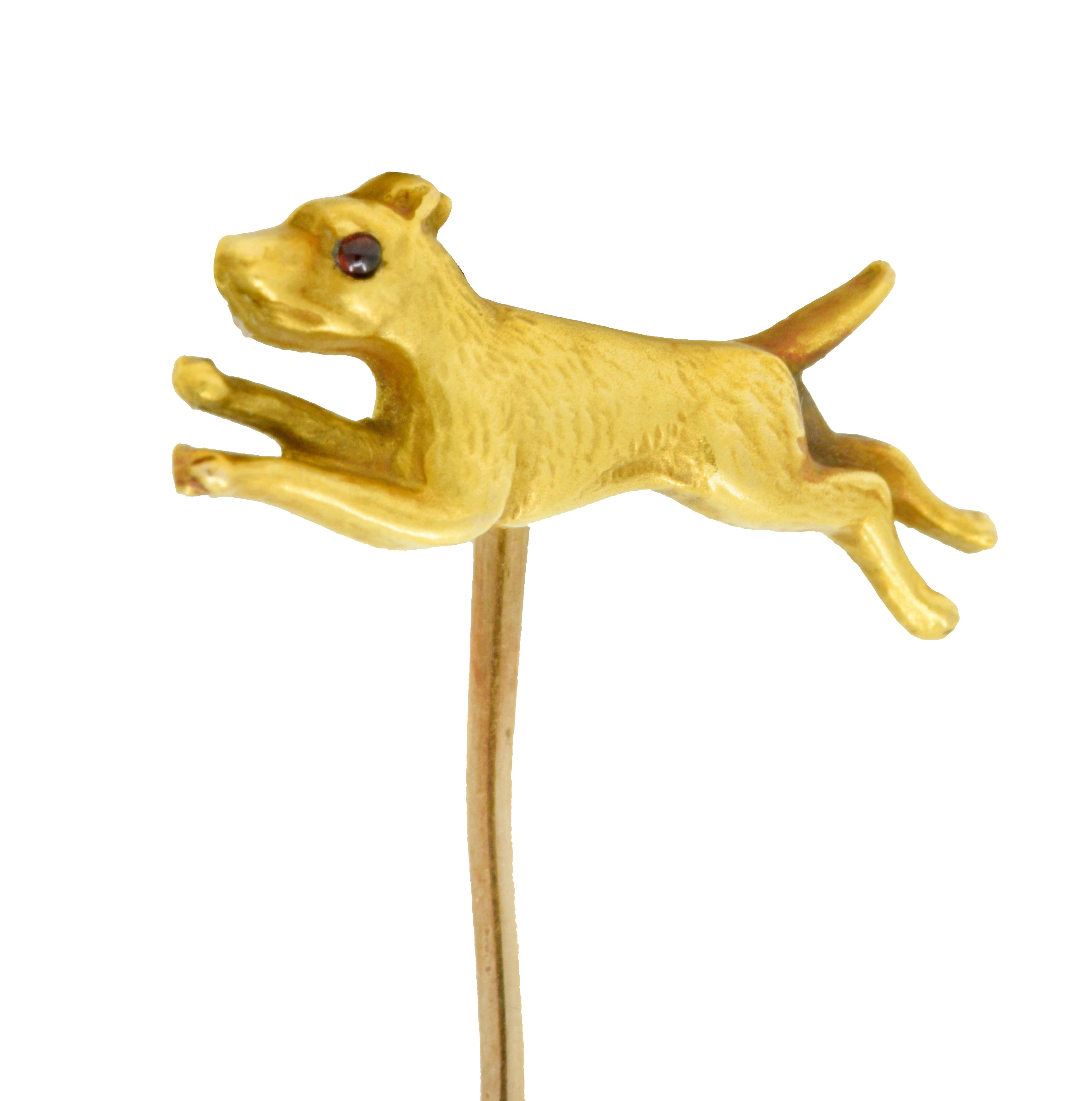 Victorian 14 Karat Gold Dog Stickpin Circa 1900Stick Pin - Wilson's Estate Jewelry