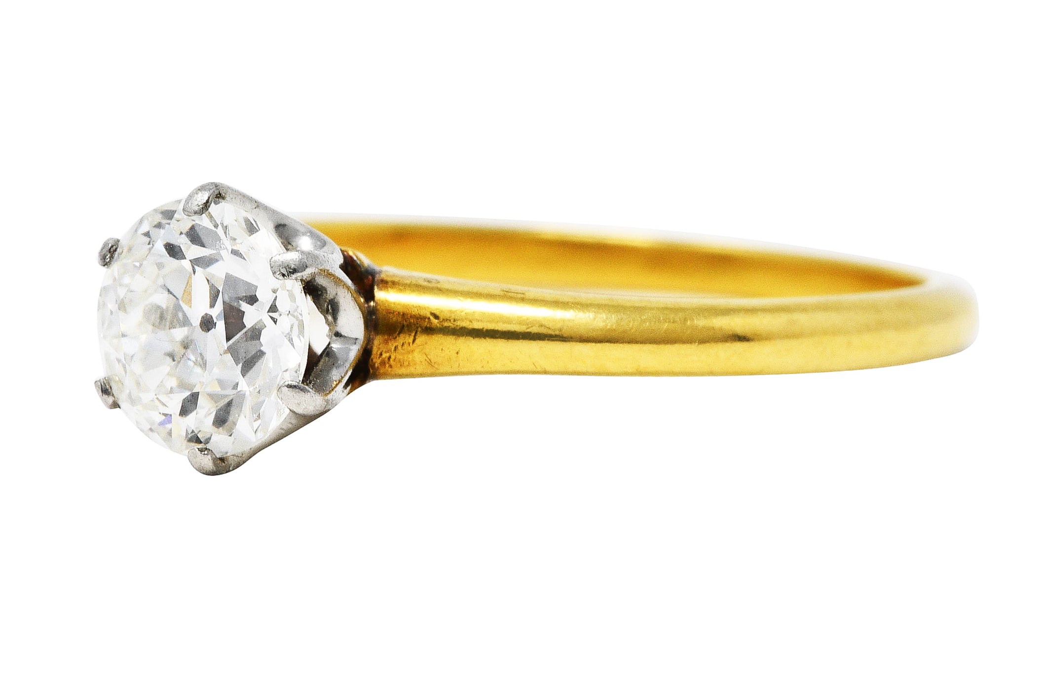 1950's Tiffany & Co. 0.77 CTW Diamond 18 Karat Gold Solitaire Engagement RingRing - Wilson's Estate Jewelry