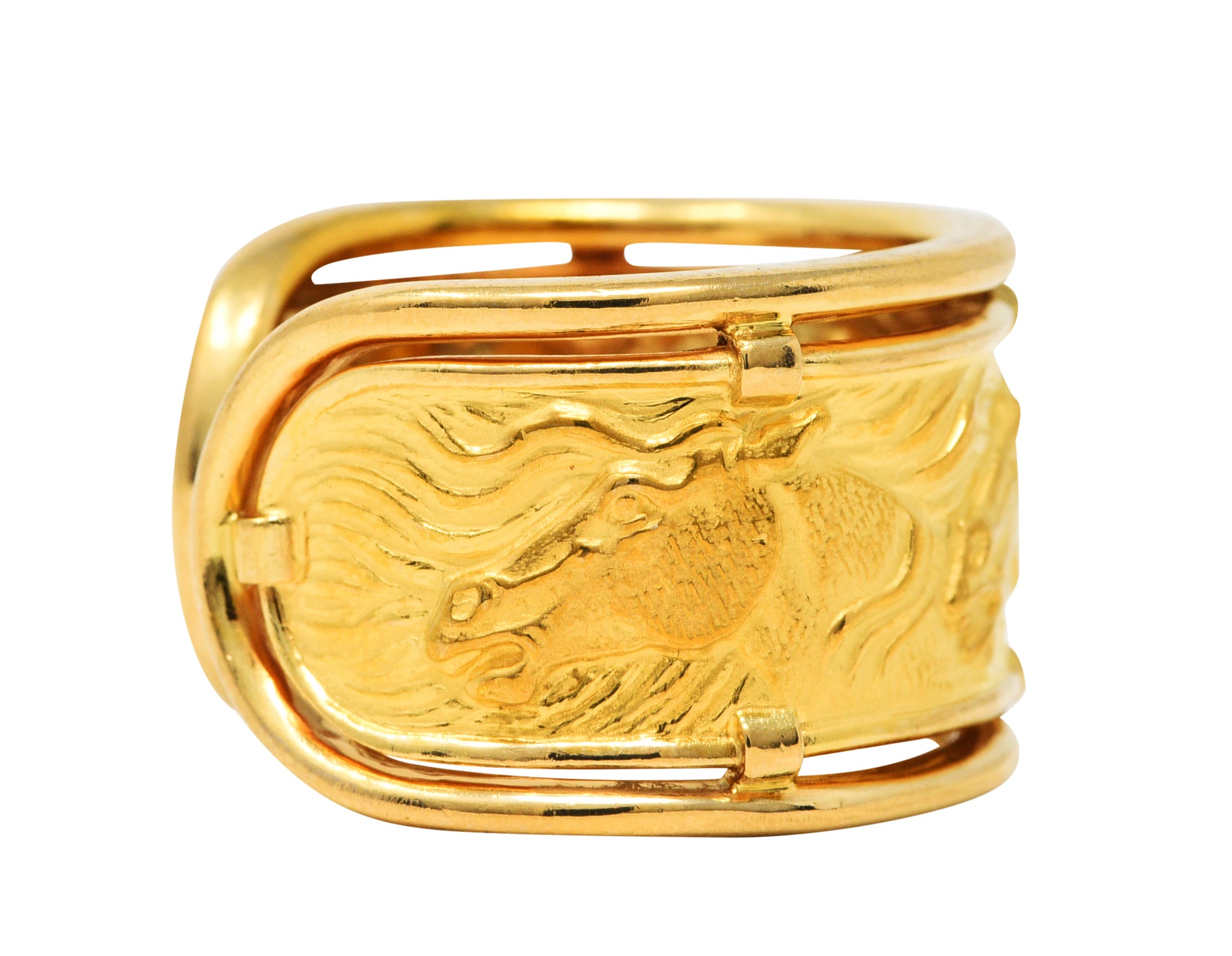 Carrera y Carrera 18 Karat Yellow Gold Horse Band RingRing - Wilson's Estate Jewelry