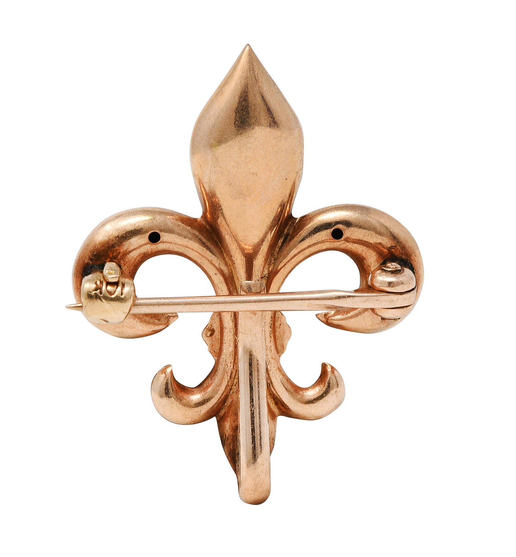 Victorian Fleur-De-Lis 10 Karat Gold Pendant BroochBrooch - Wilson's Estate Jewelry