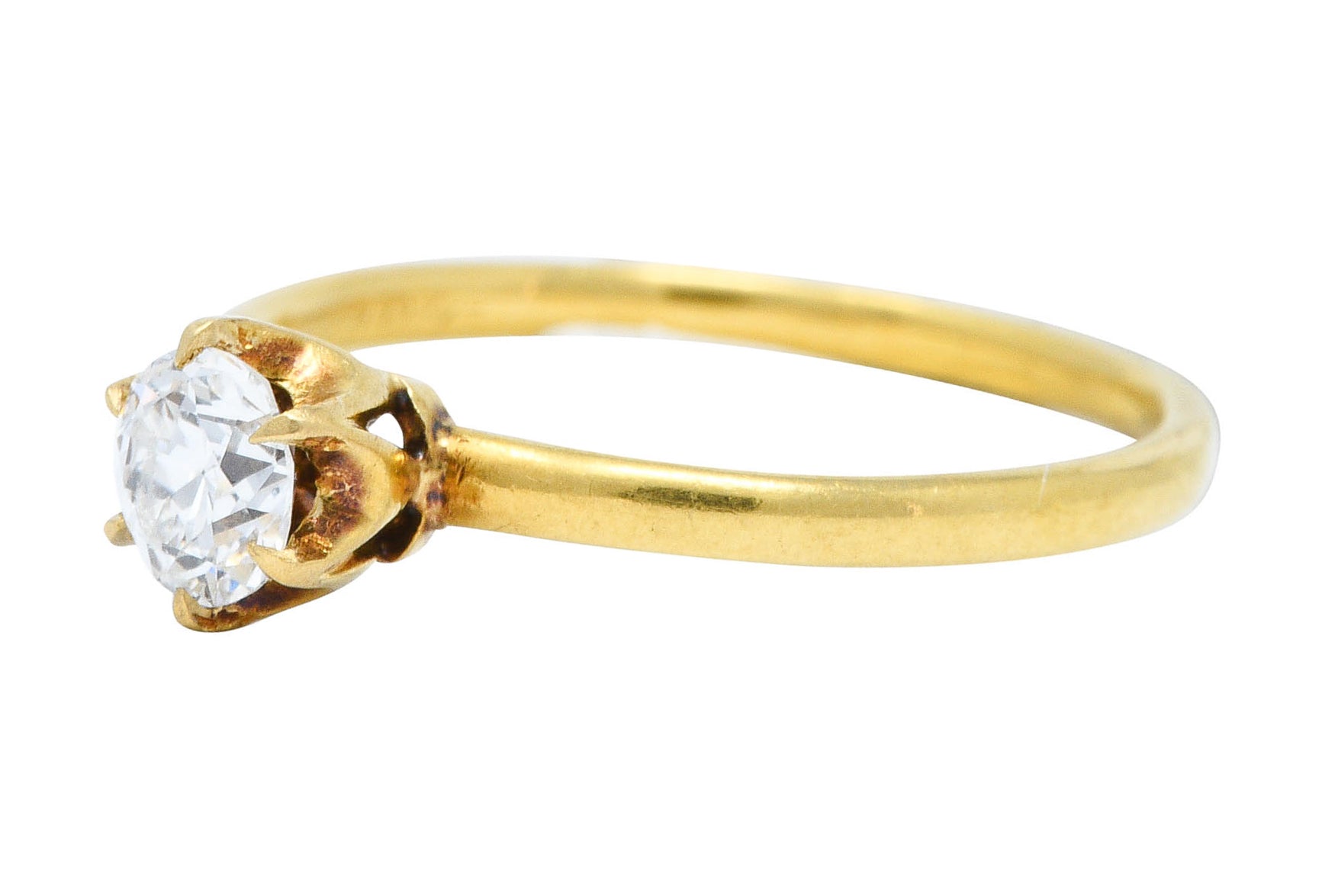 Early 1904 Tiffany & Co. 0.39 CTW Diamond 18 Karat Gold Solitaire Engagement RingRing - Wilson's Estate Jewelry