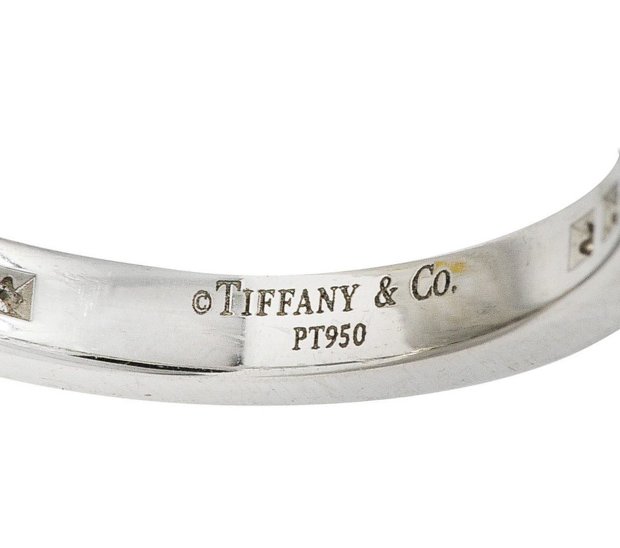 Tiffany & Co. Contemporary 0.75 CTW Diamond Platinum Eternity Stacking Ring Wilson's Estate Jewelry