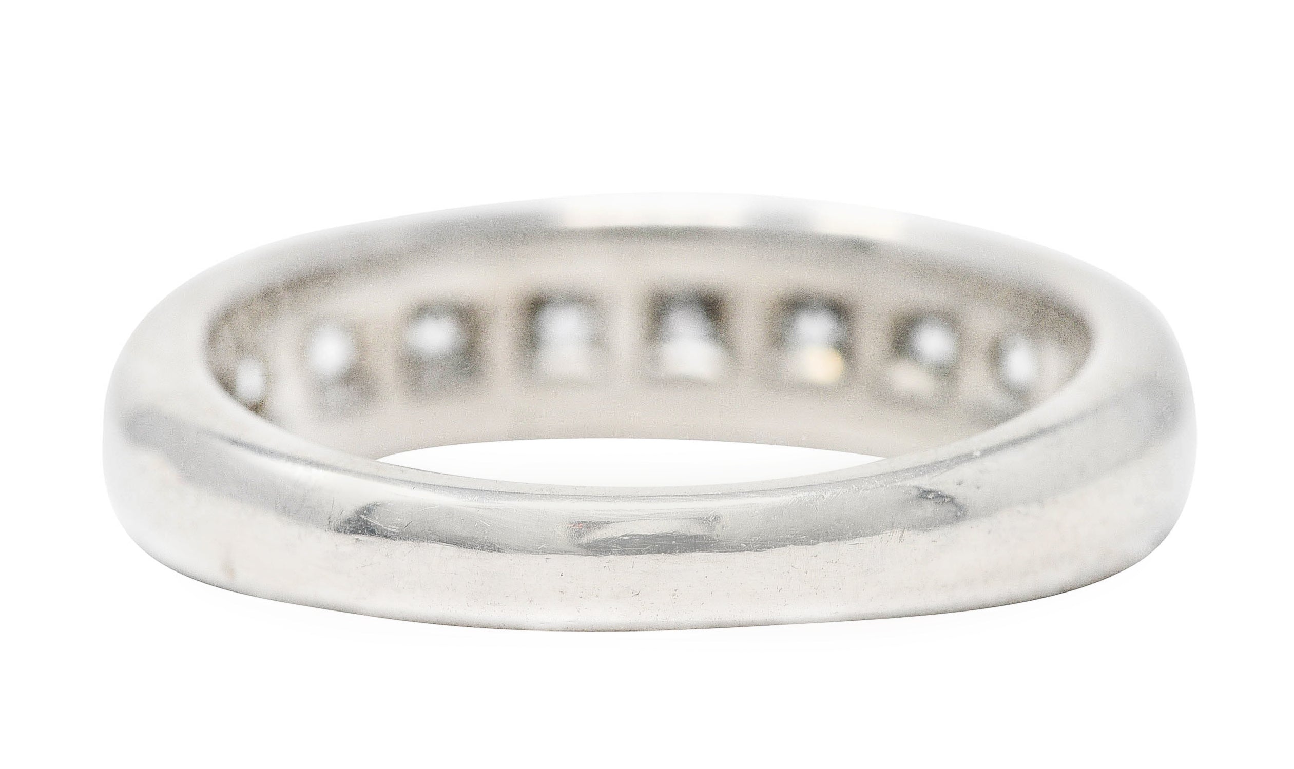 1990's Tiffany & Co. 1.10 CTW Diamond Platinum Lucida Channel Band RingRing - Wilson's Estate Jewelry