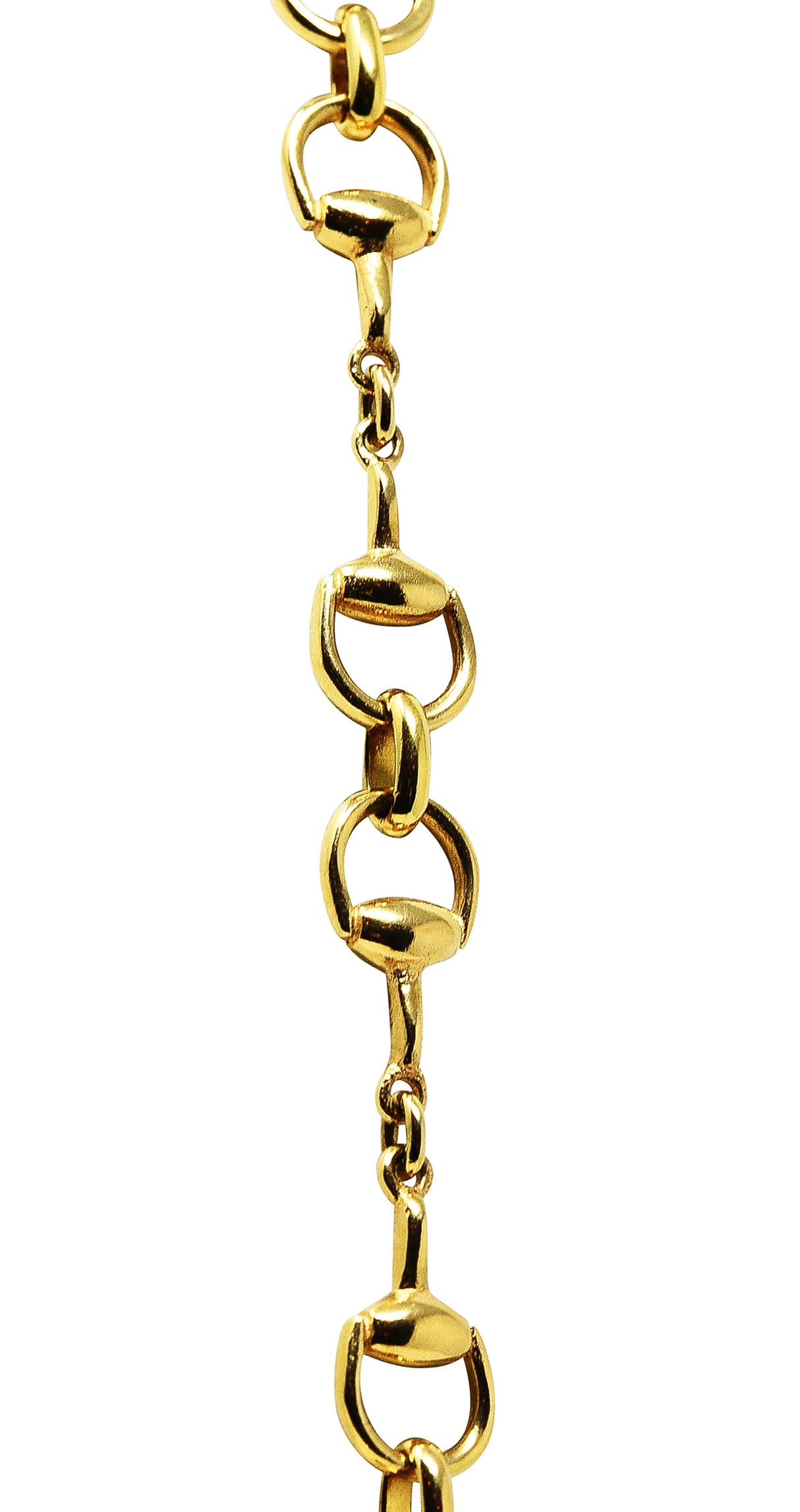 Gucci 18 Karat Yellow Gold Horsebit Chain Link NecklaceNecklace - Wilson's Estate Jewelry