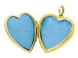 Tiffany & Co. 14 Karat Yellow Gold Heart Locket Vintage Pendant Wilson's Estate Jewelry