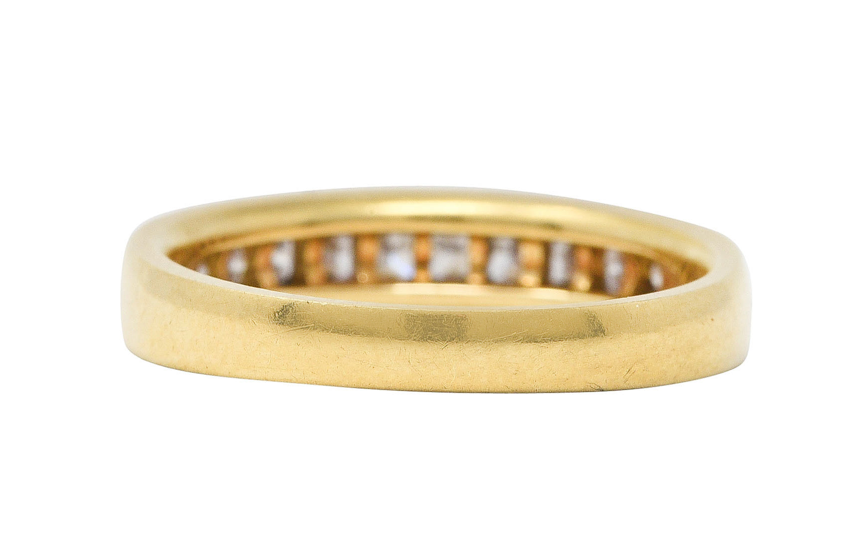 Tiffany & Co. 0.80 CTW Princess Diamond 18 Karat Yellow Gold Channel Band RingRing - Wilson's Estate Jewelry