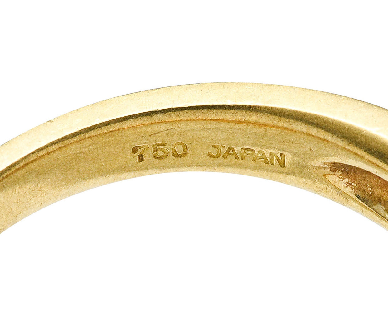 Tiffany & Co. 0.80 CTW Princess Diamond 18 Karat Yellow Gold Channel Band RingRing - Wilson's Estate Jewelry