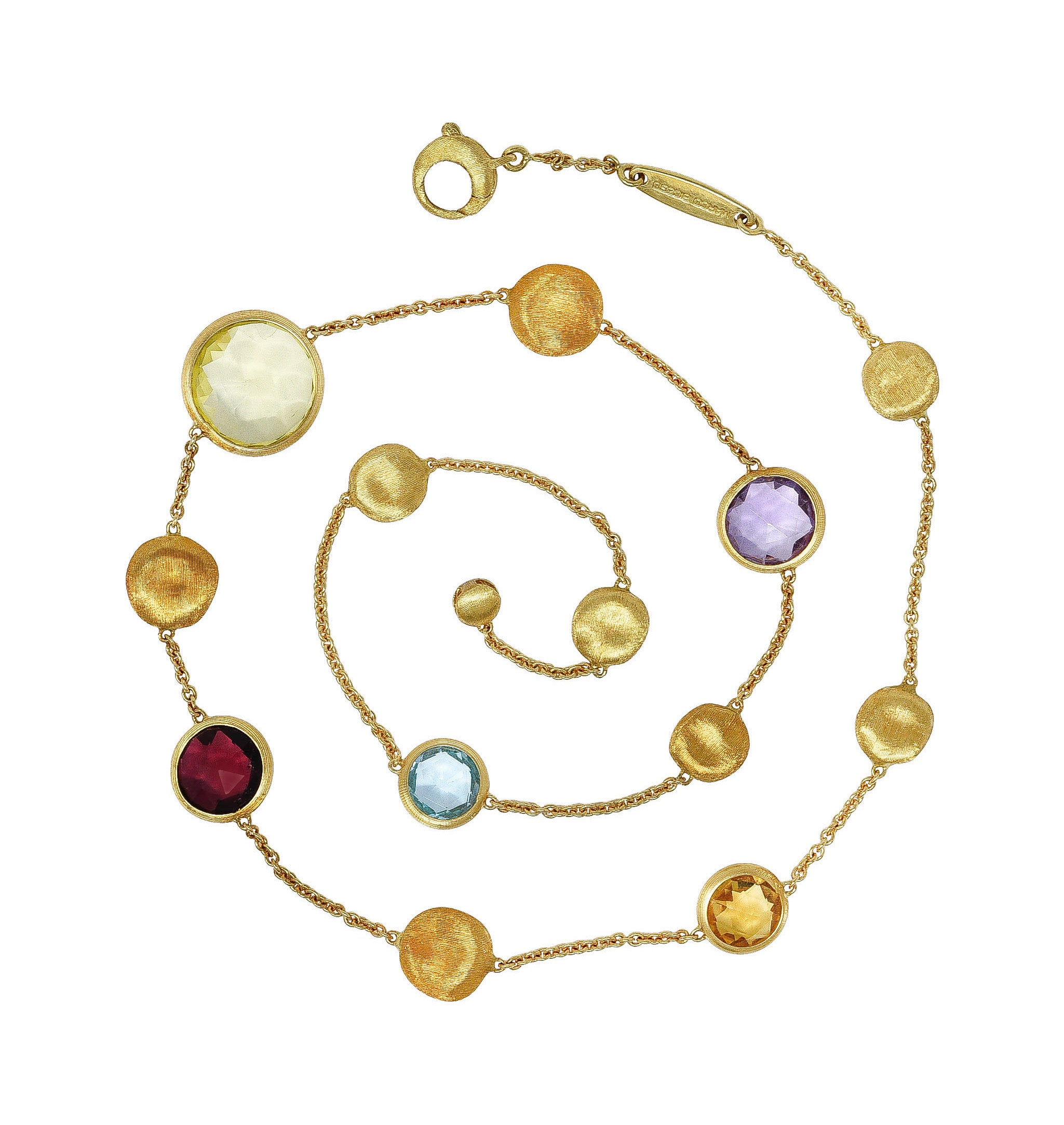 Marco Bicego Multi-Gem 18 Karat Gold Jaipur Station NecklaceNecklace - Wilson's Estate Jewelry