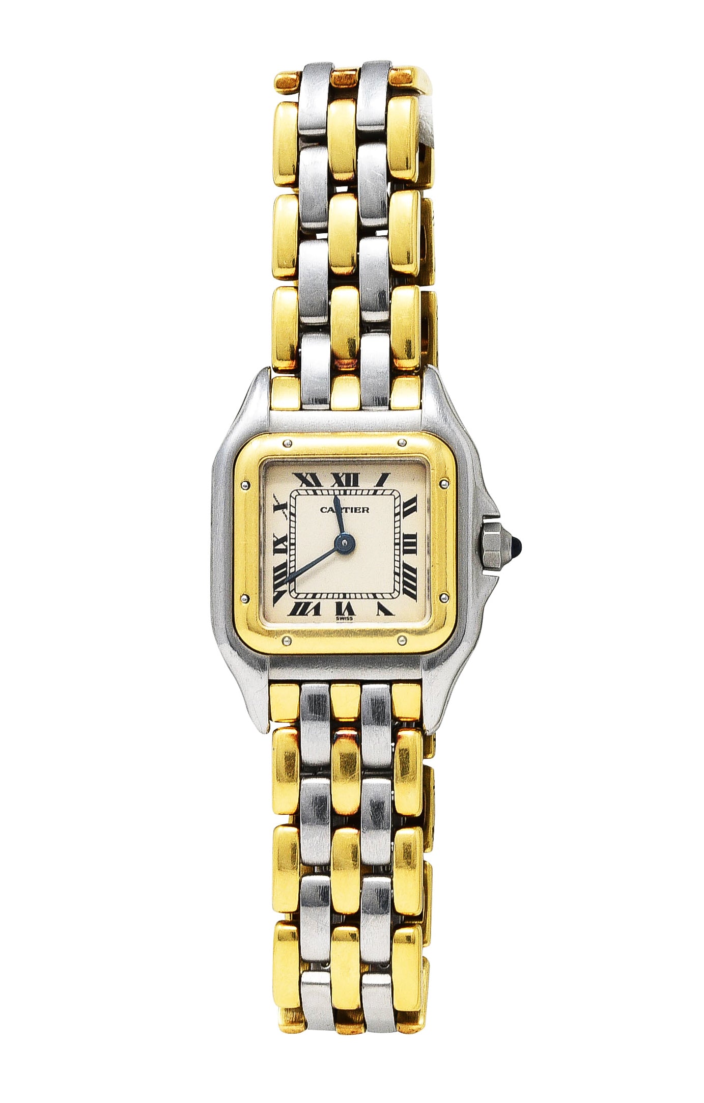 Cartier 18 Karat Gold Stainless Steel Panthere De Cartier Watch BraceletWatches - Wilson's Estate Jewelry