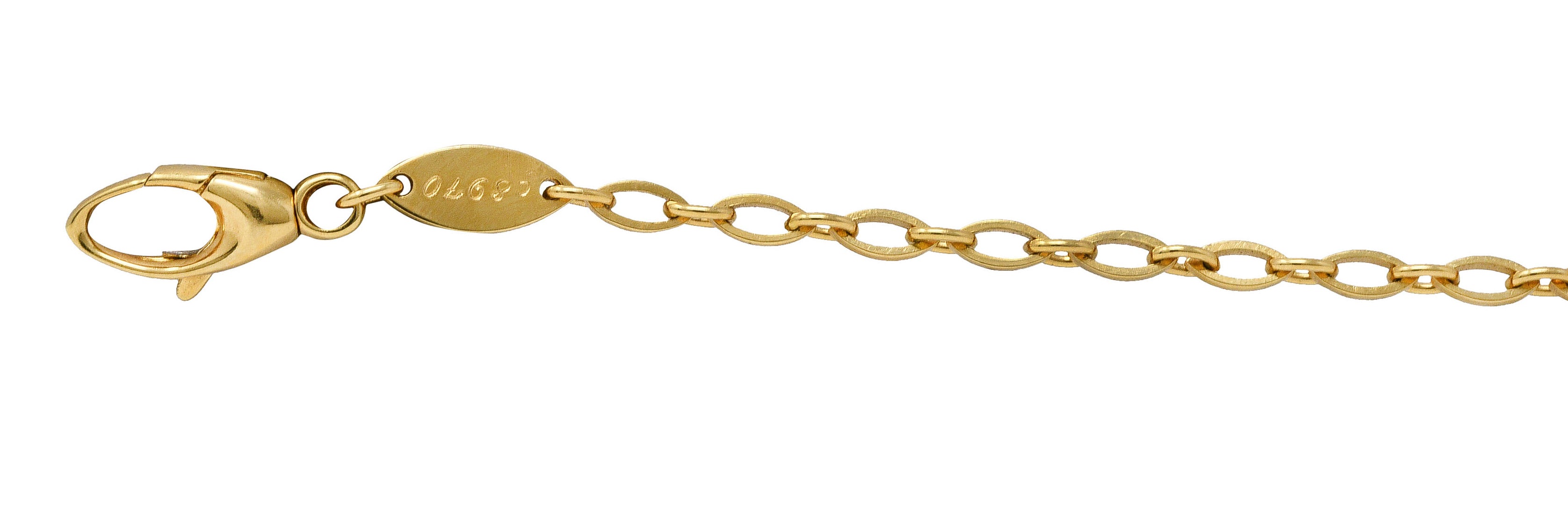 Mauboussin Paris 18 Karat Yellow Gold Navette Link Braceletbracelet - Wilson's Estate Jewelry