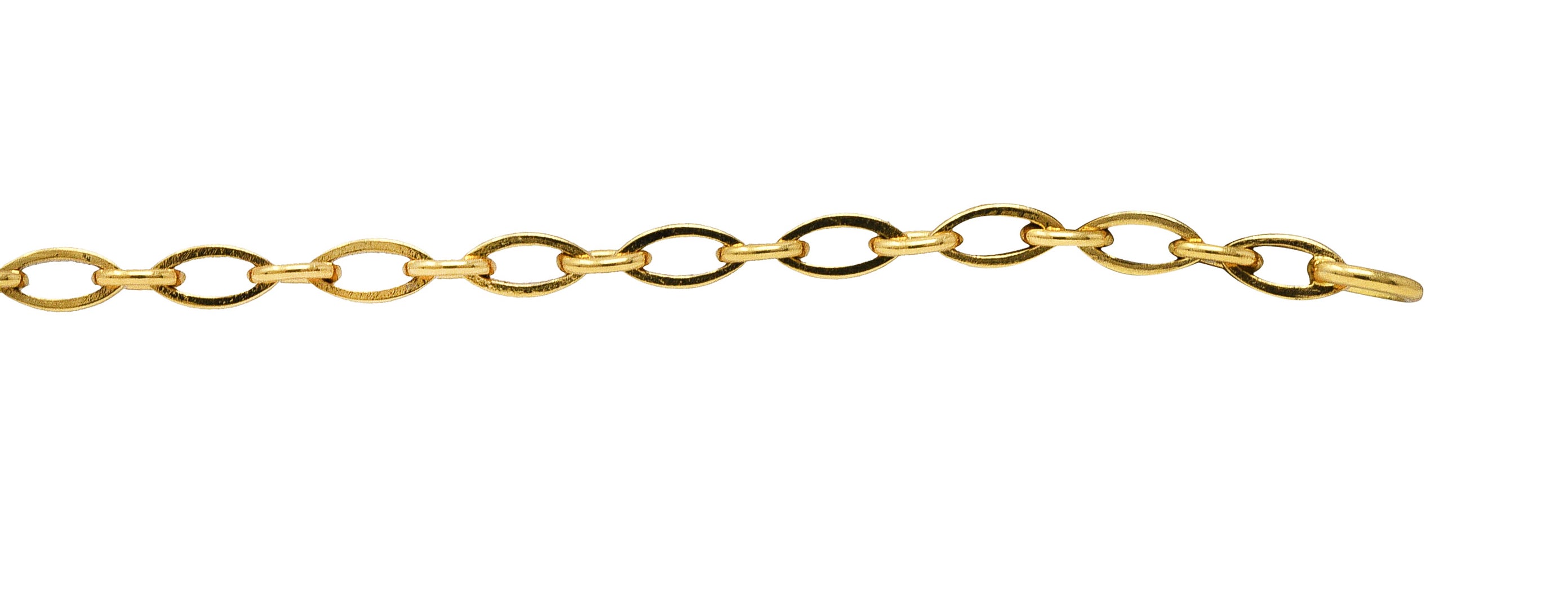 Mauboussin Paris 18 Karat Yellow Gold Navette Link Braceletbracelet - Wilson's Estate Jewelry