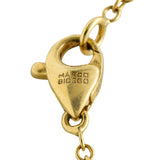 Marco Bicego Contemporary Cultured Pearl Citrine Topaz Multi Gemstone 18 Karat Yellow Gold 46 IN Long Gemstone Confetti Necklace Wilson's Estate Jewelry