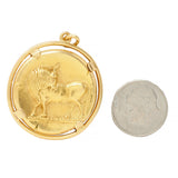 Van Cleef French 18 Karat Yellow Gold Taurus Vintage Zodiac Charm Pendant