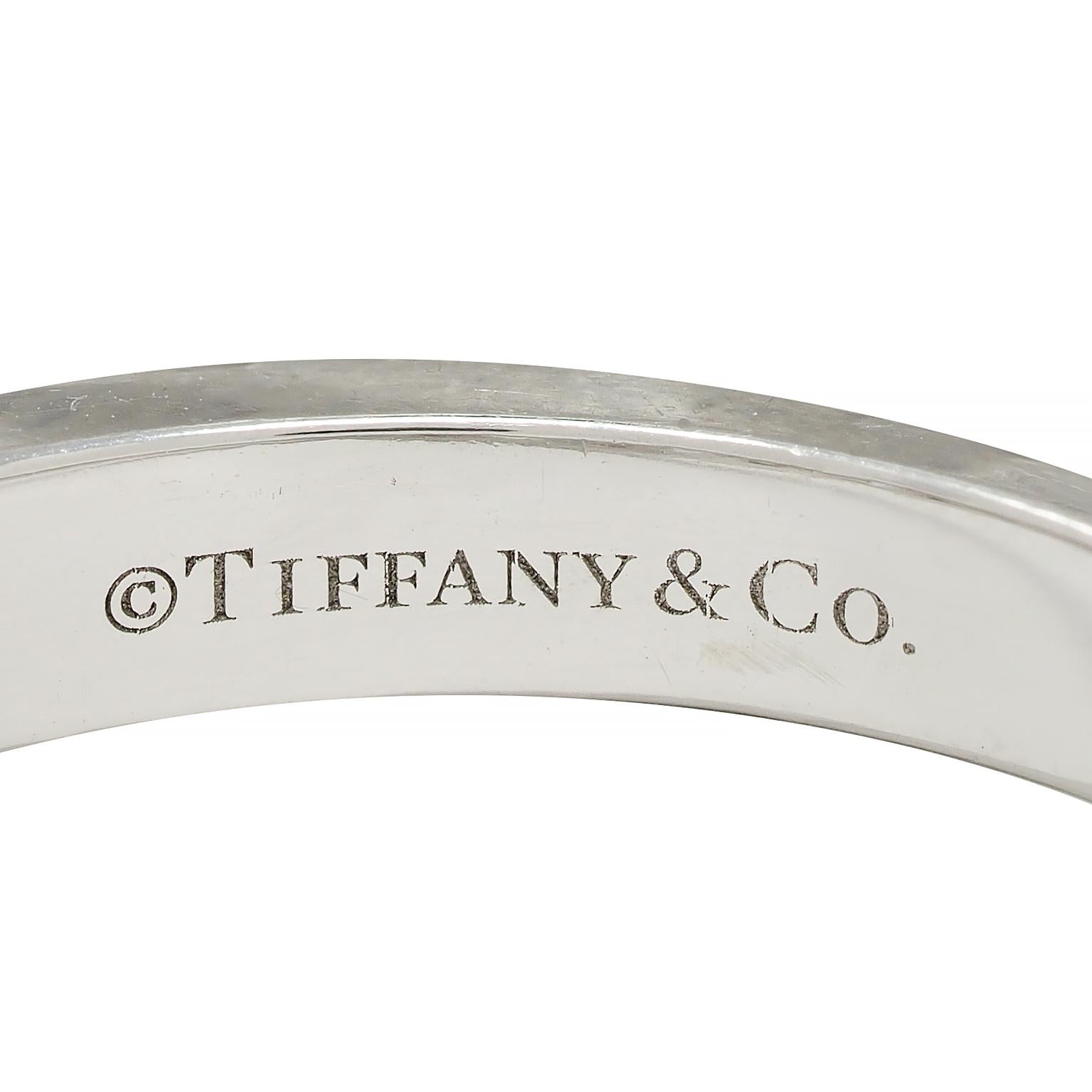 Tiffany & Co. 2000s 0.66 CTW Diamond Platinum Channel Wedding Band Ring